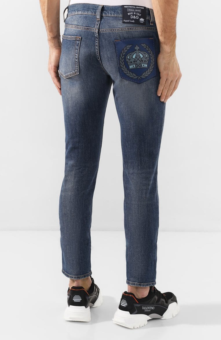 Dolce & Gabbana Heraldic Motif Jeans