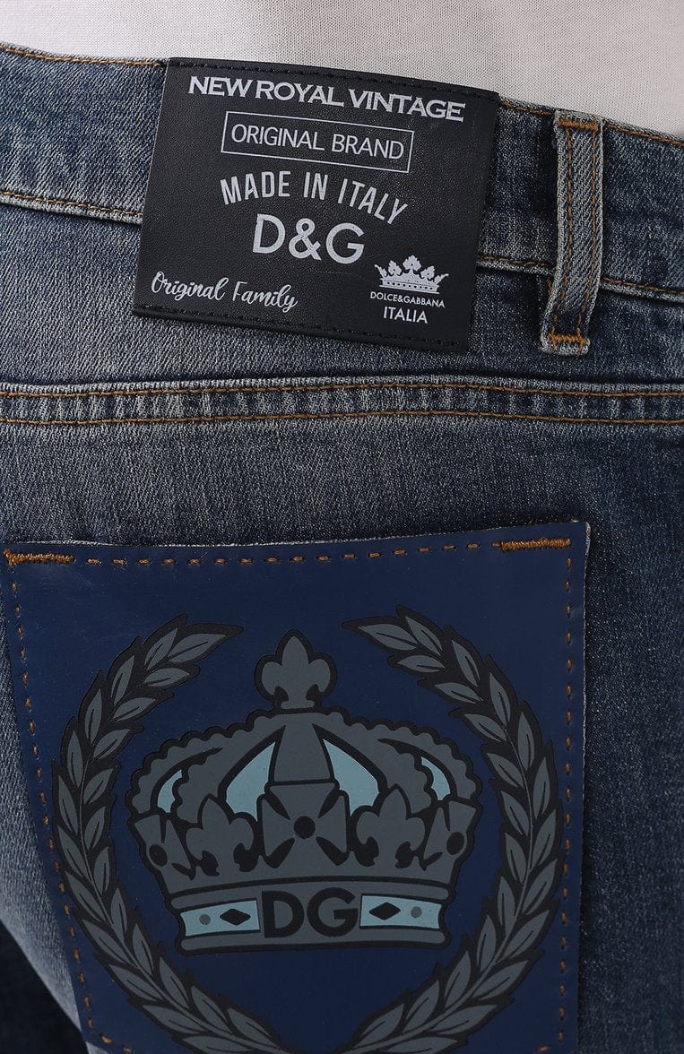 Dolce & Gabbana Heraldic Motif Jeans