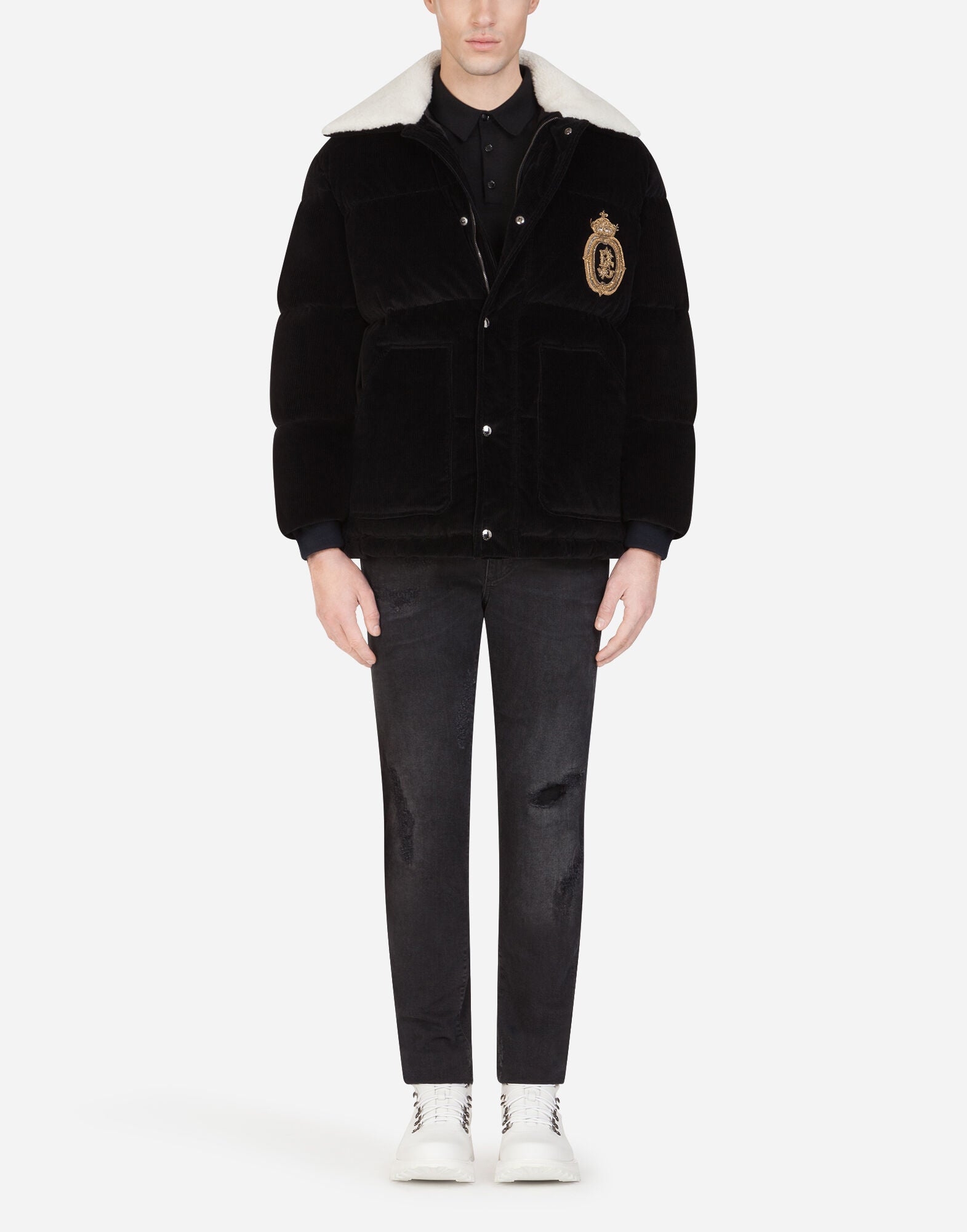 Heraldic Patch Cashmere Polo - alternate view