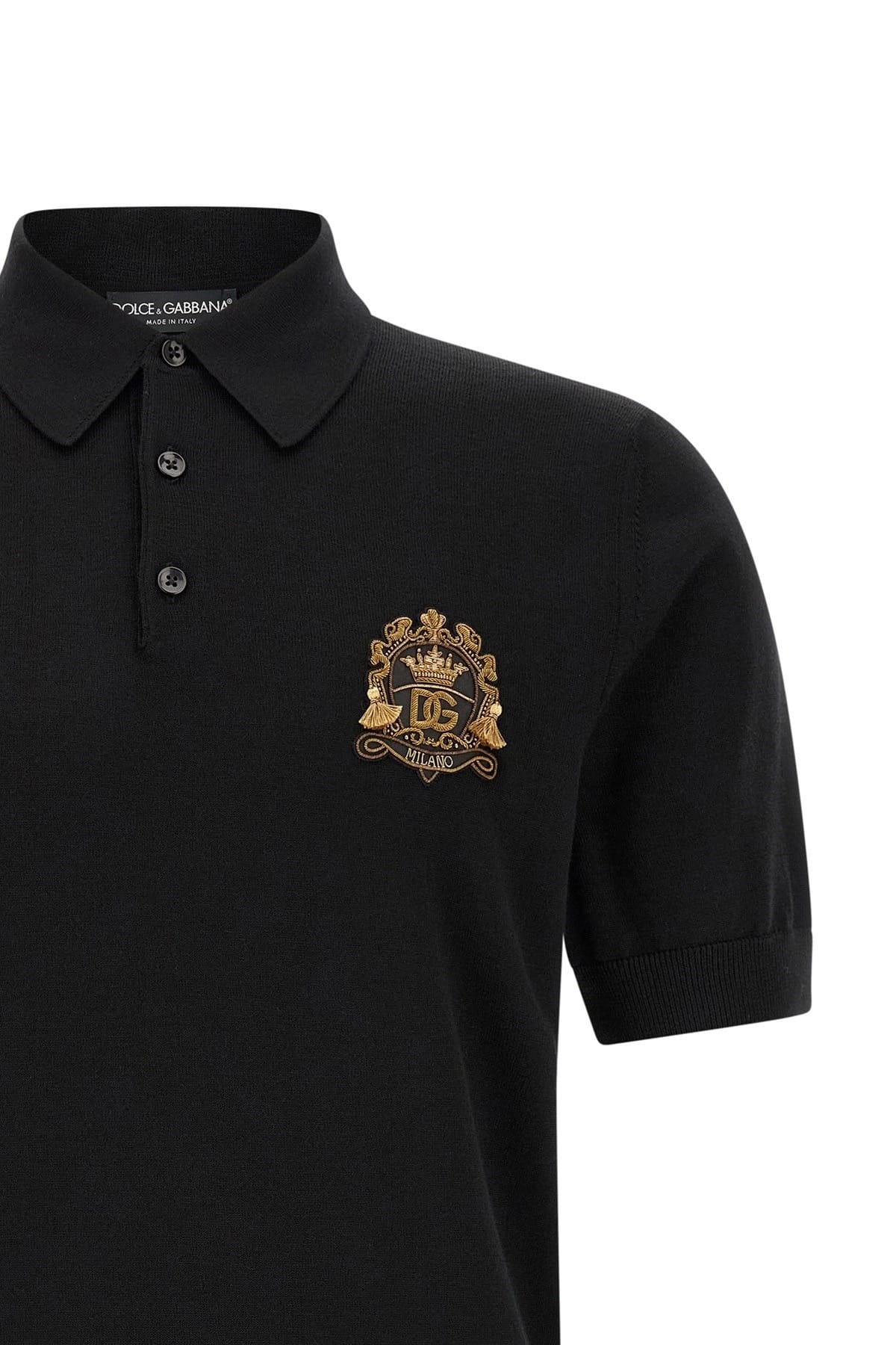 Dolce & Gabbana Dolce & Gabbana Heraldic Patch Polo Shirt