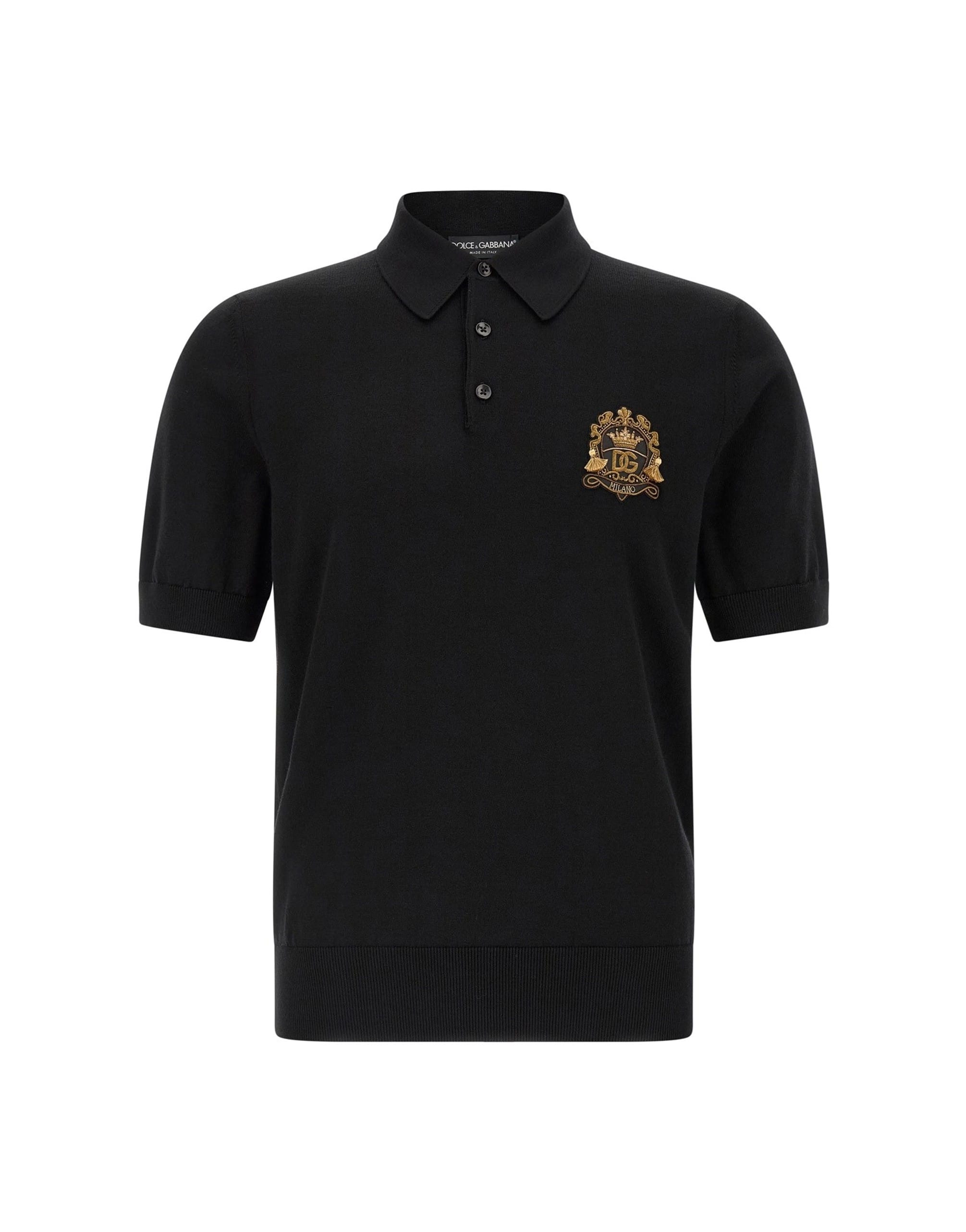 Dolce & Gabbana Dolce & Gabbana Heraldic Patch Polo Shirt