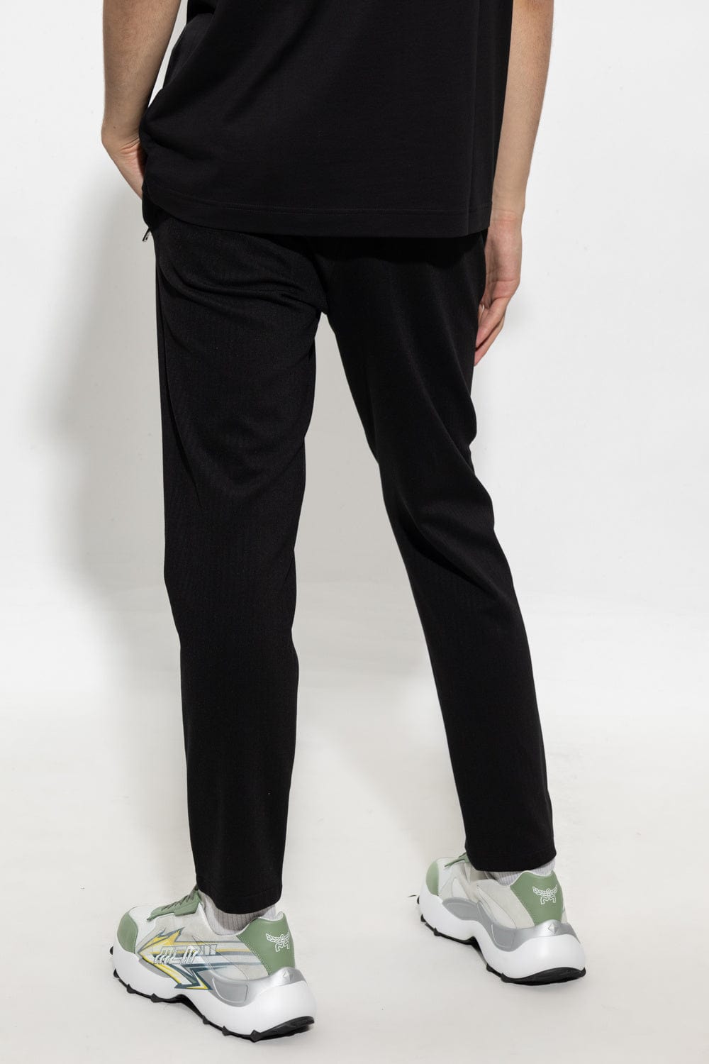 Dolce & Gabbana Herringbone Jersey Track Pants