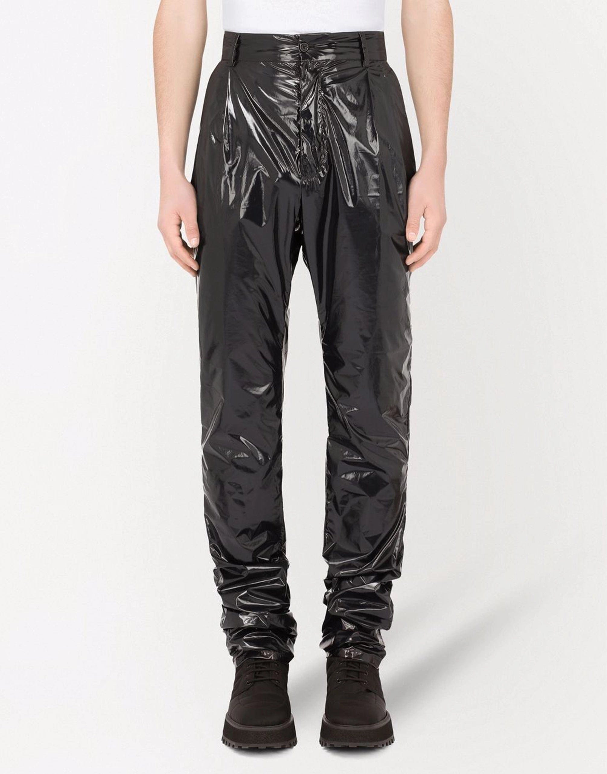Dolce & Gabbana High-Shine Slim-Fit Pants