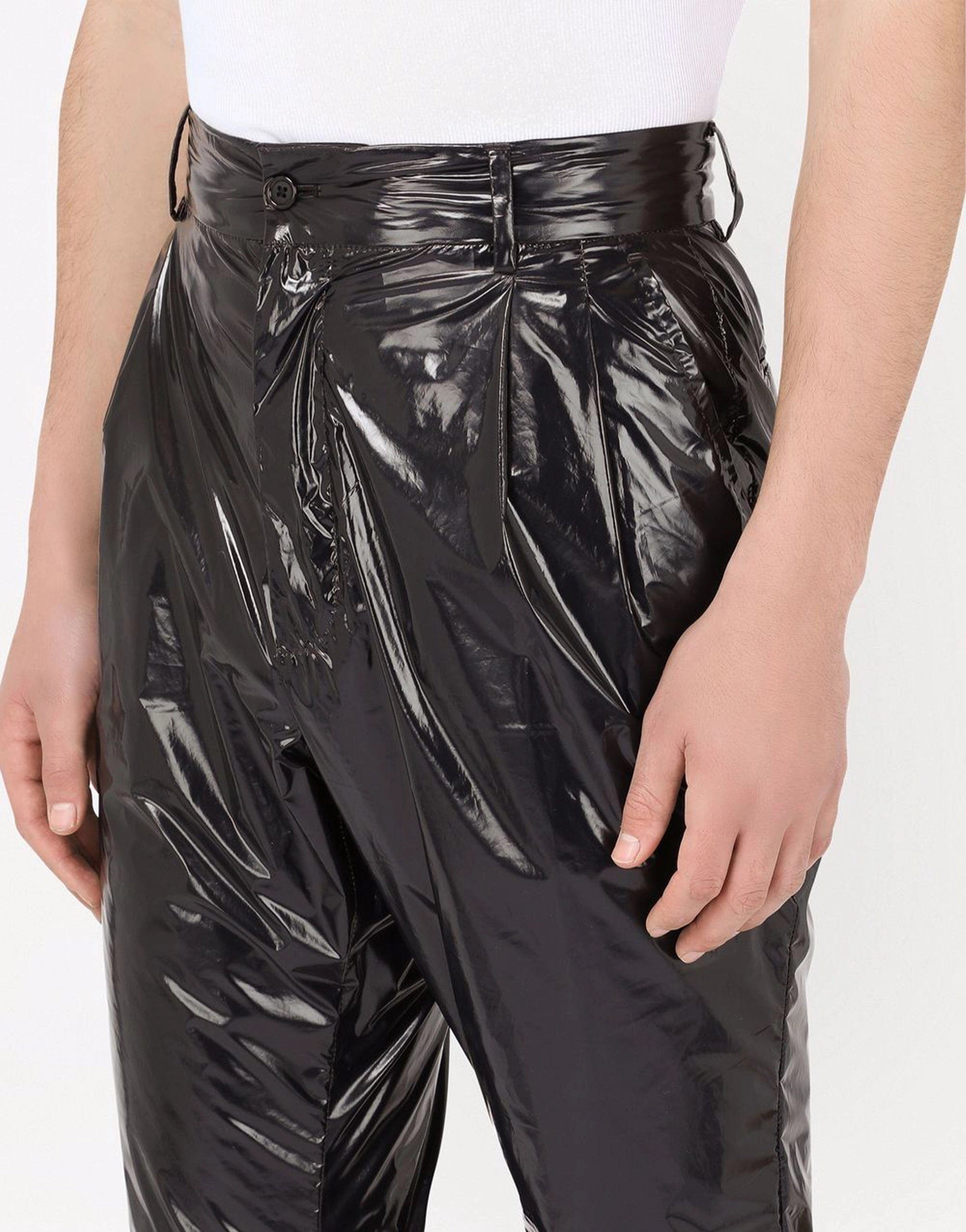 Dolce & Gabbana High-Shine Slim-Fit Pants