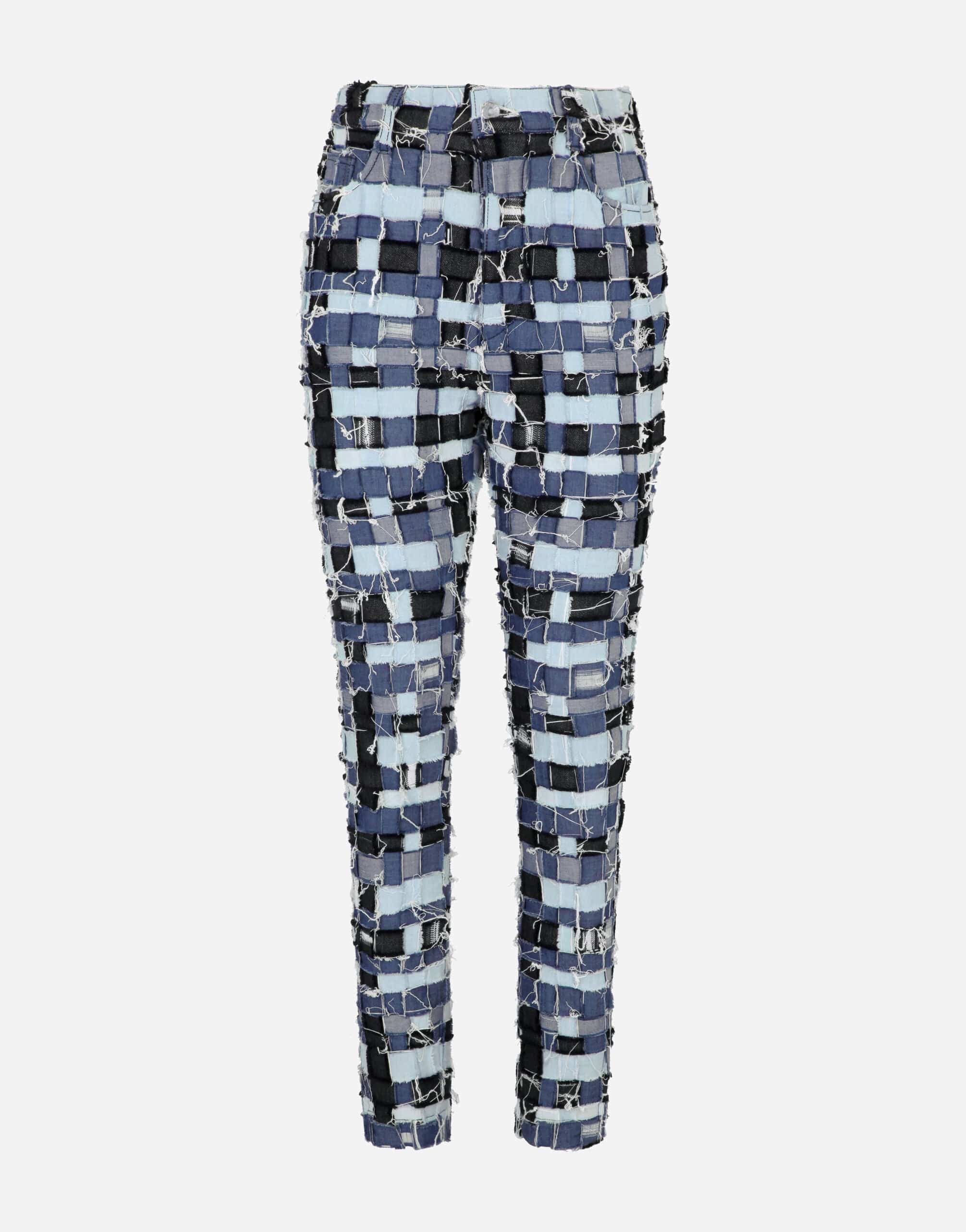 Dolce & Gabbana High-Waisted Patchwork Denim Jeans