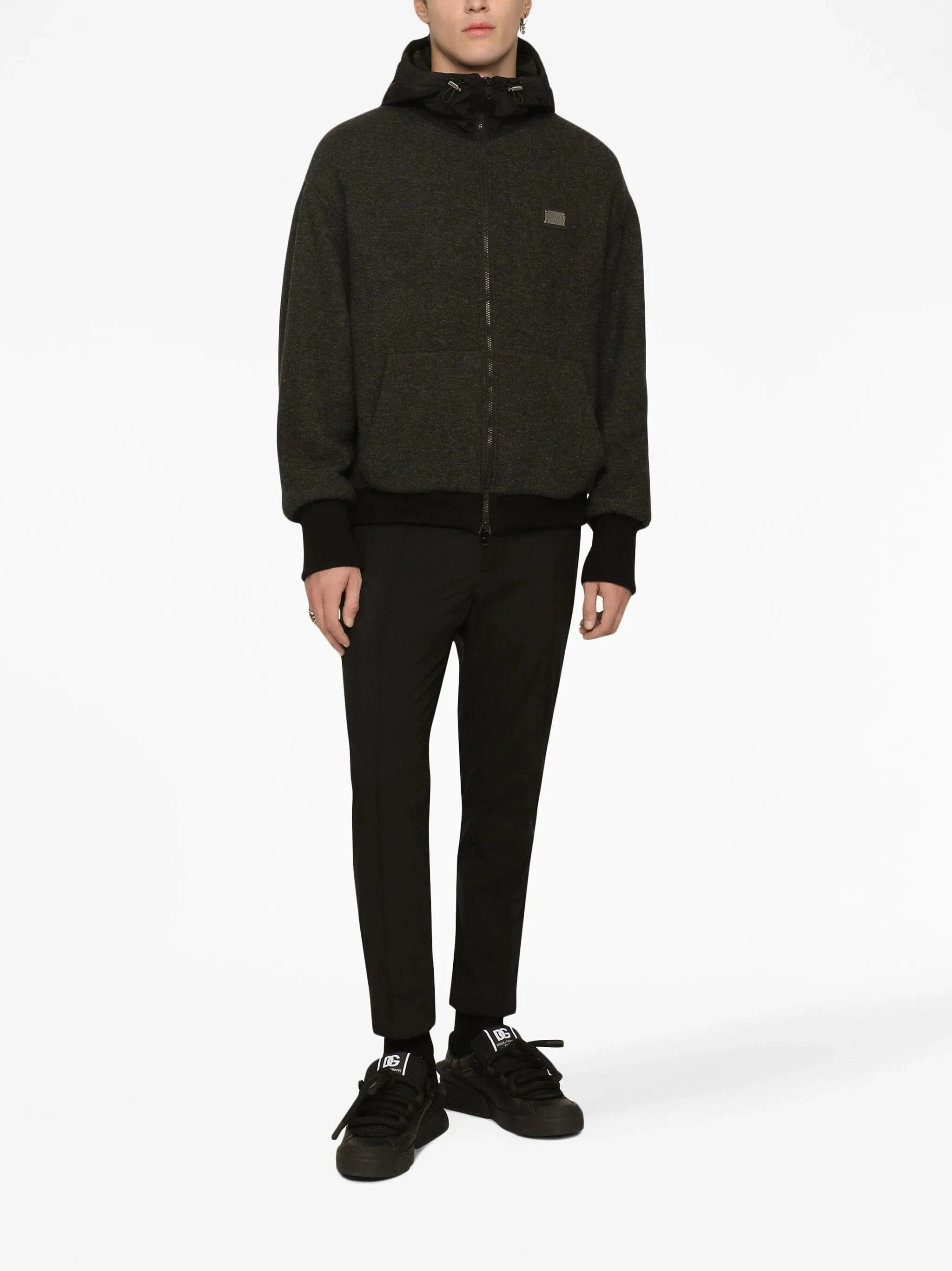 Dolce & Gabbana Hooded Zip-Up Jacket