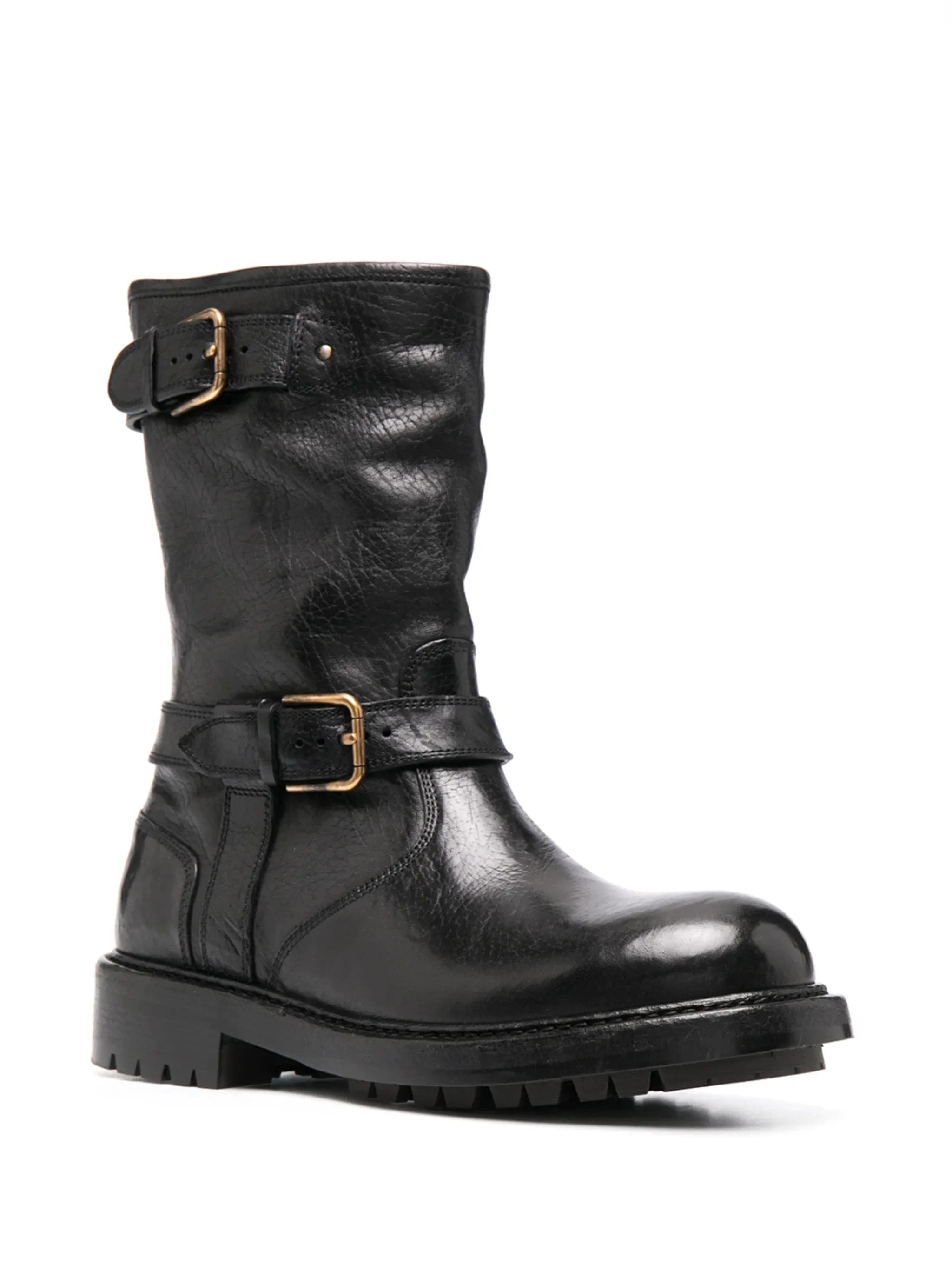 Dolce & Gabbana Horsehide Biker Boots