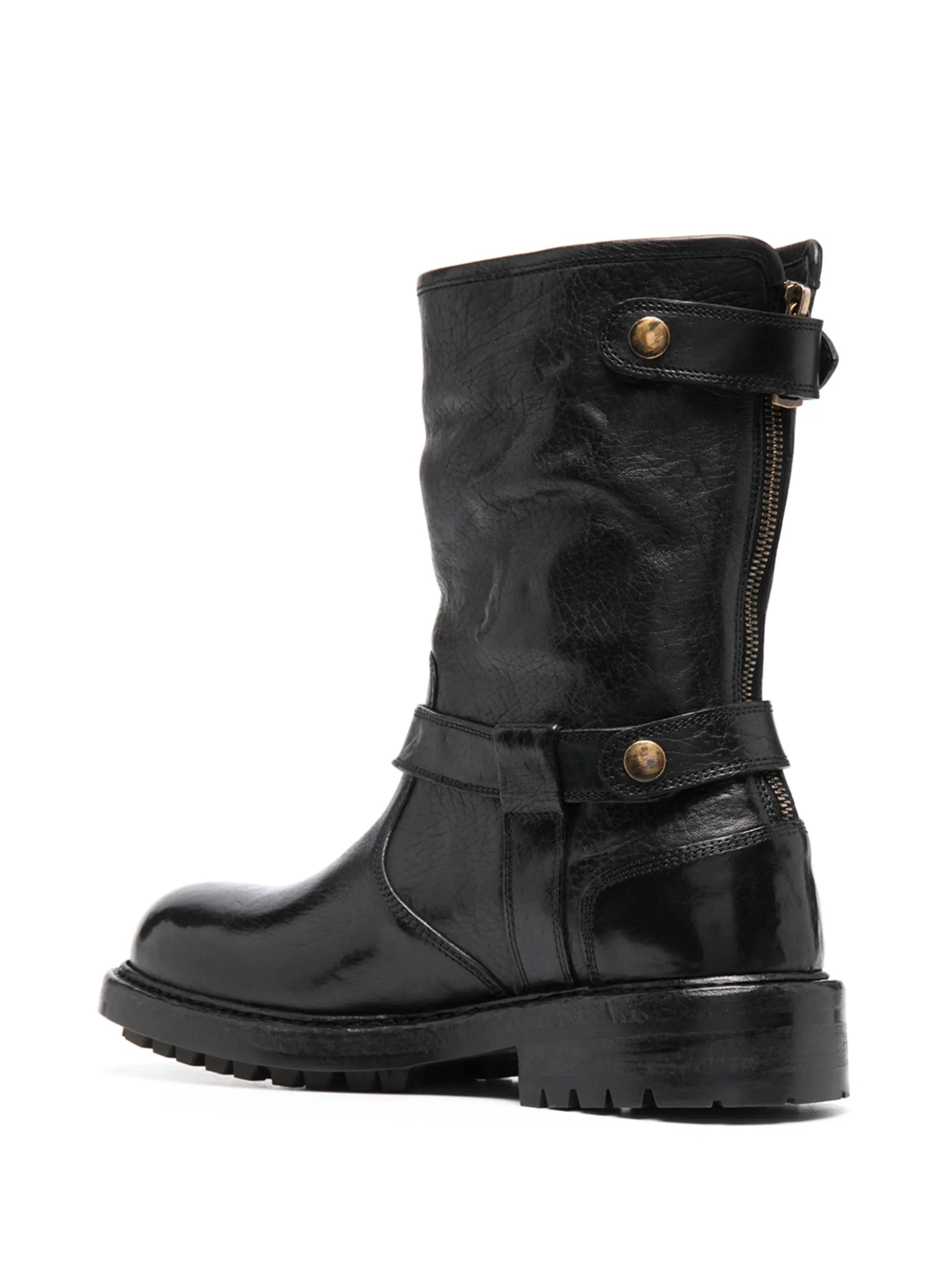 Dolce & Gabbana Horsehide Biker Boots