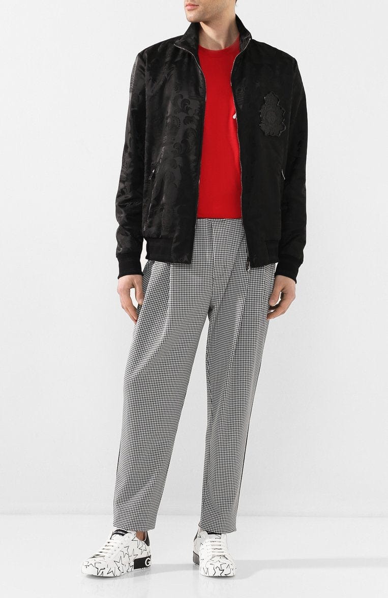 Dolce & Gabbana Houndstooth Tapered Pants
