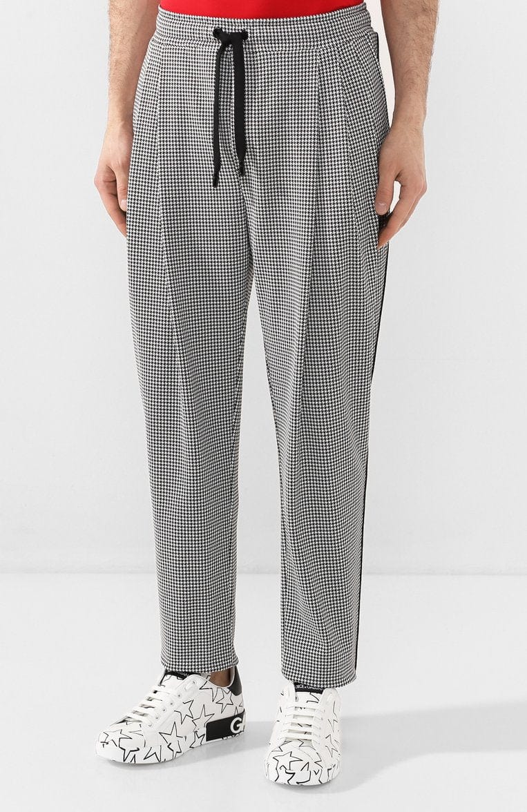 Dolce & Gabbana Houndstooth Tapered Pants
