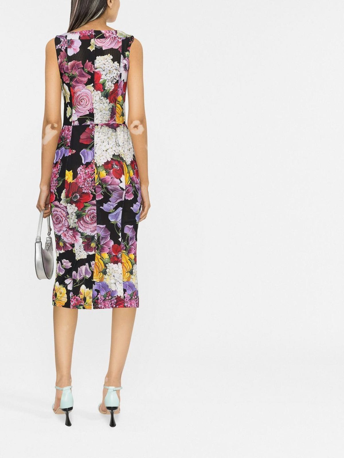 Dolce & Gabbana Hydrangea And Floral Print Midi Dress