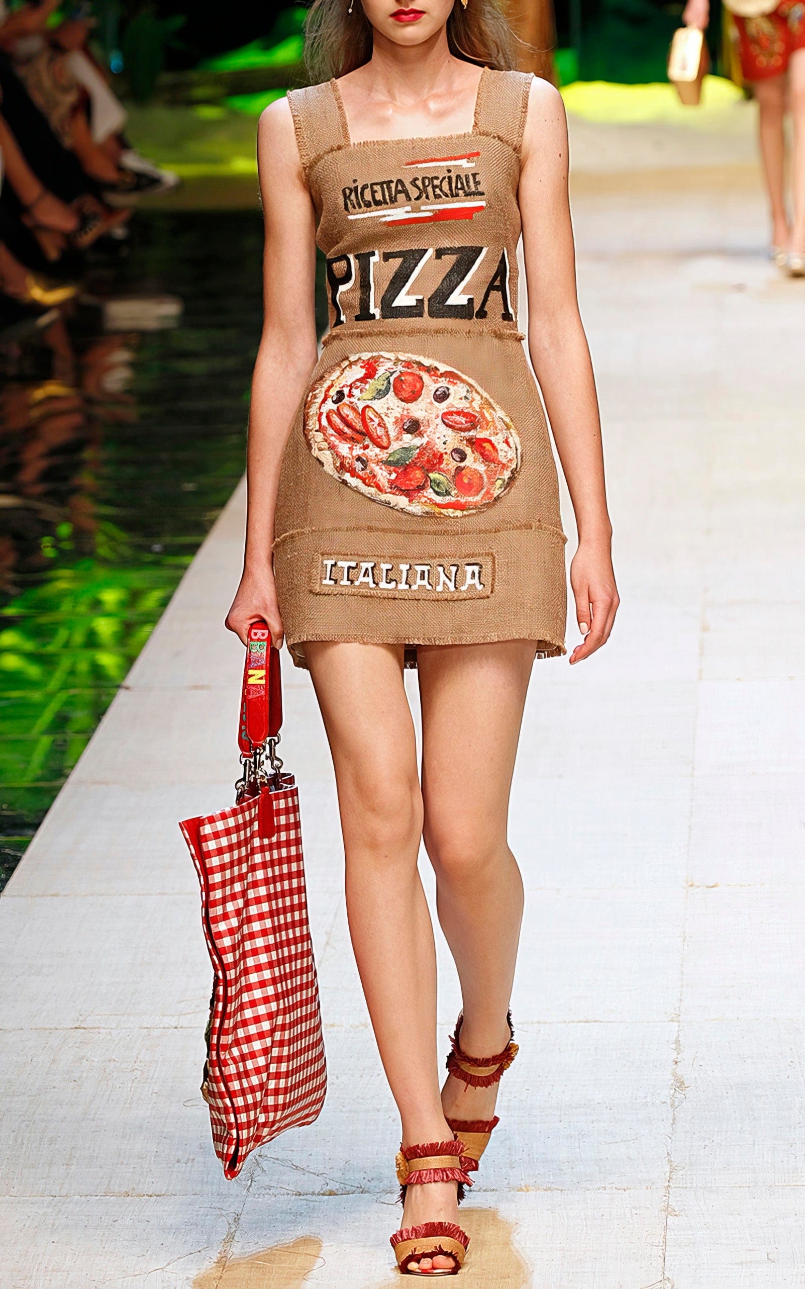 Dolce & Gabbana I Love Pizza Rhinestone-Embellished Tote Bag
