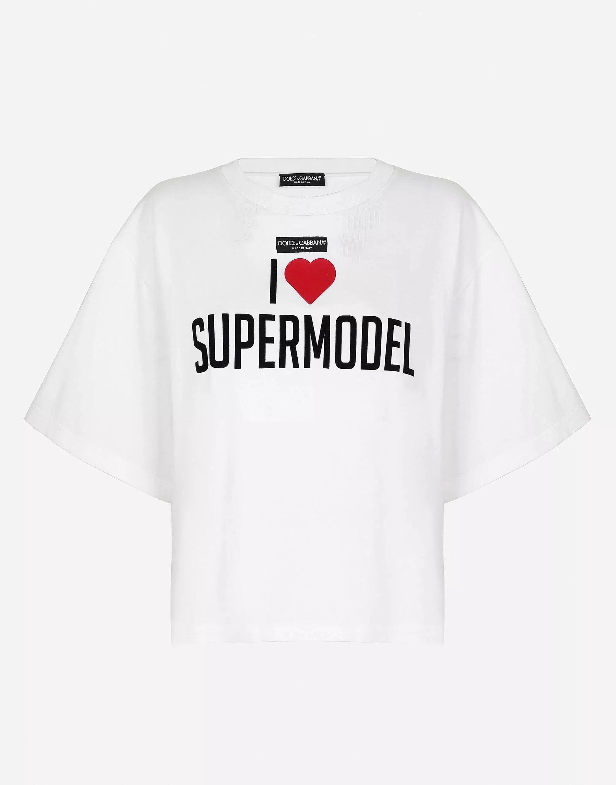Dolce & Gabbana I Love Super Model Print T-Shirt
