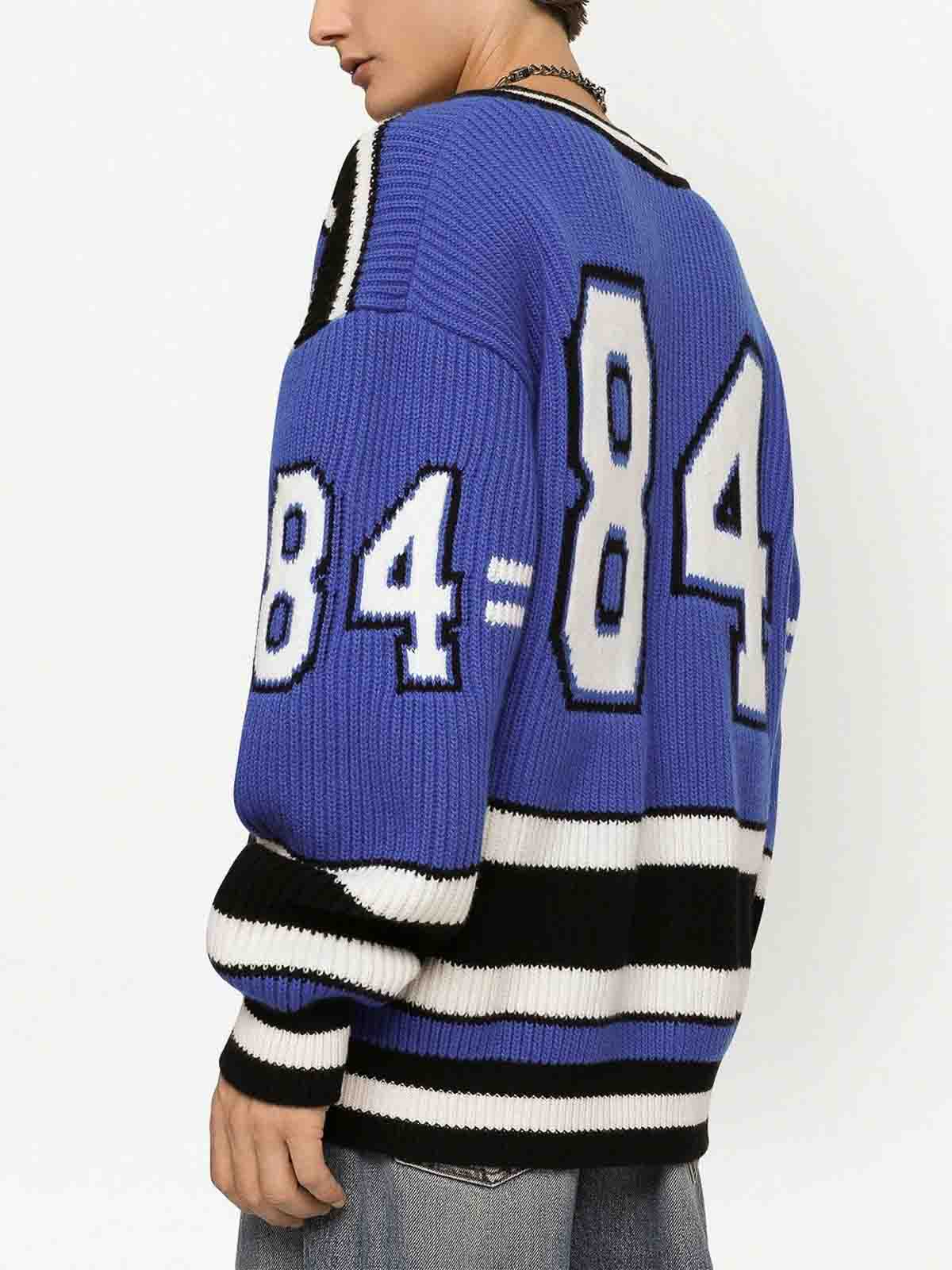 Dolce & Gabbana Intarsia Ribbed Cotton Cardigan
