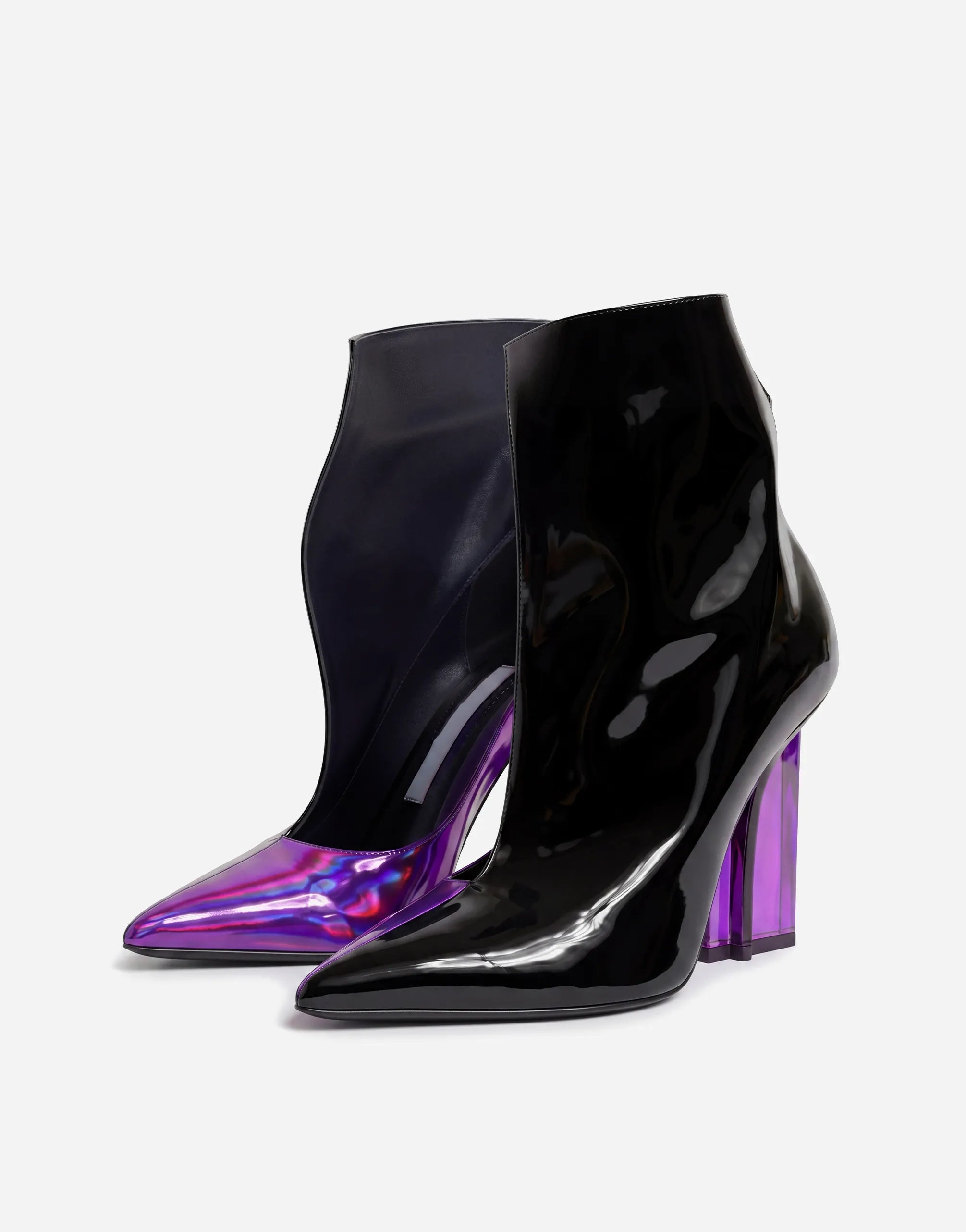 Dolce & Gabbana Iridescent Heel Ankle Boots - alternate view