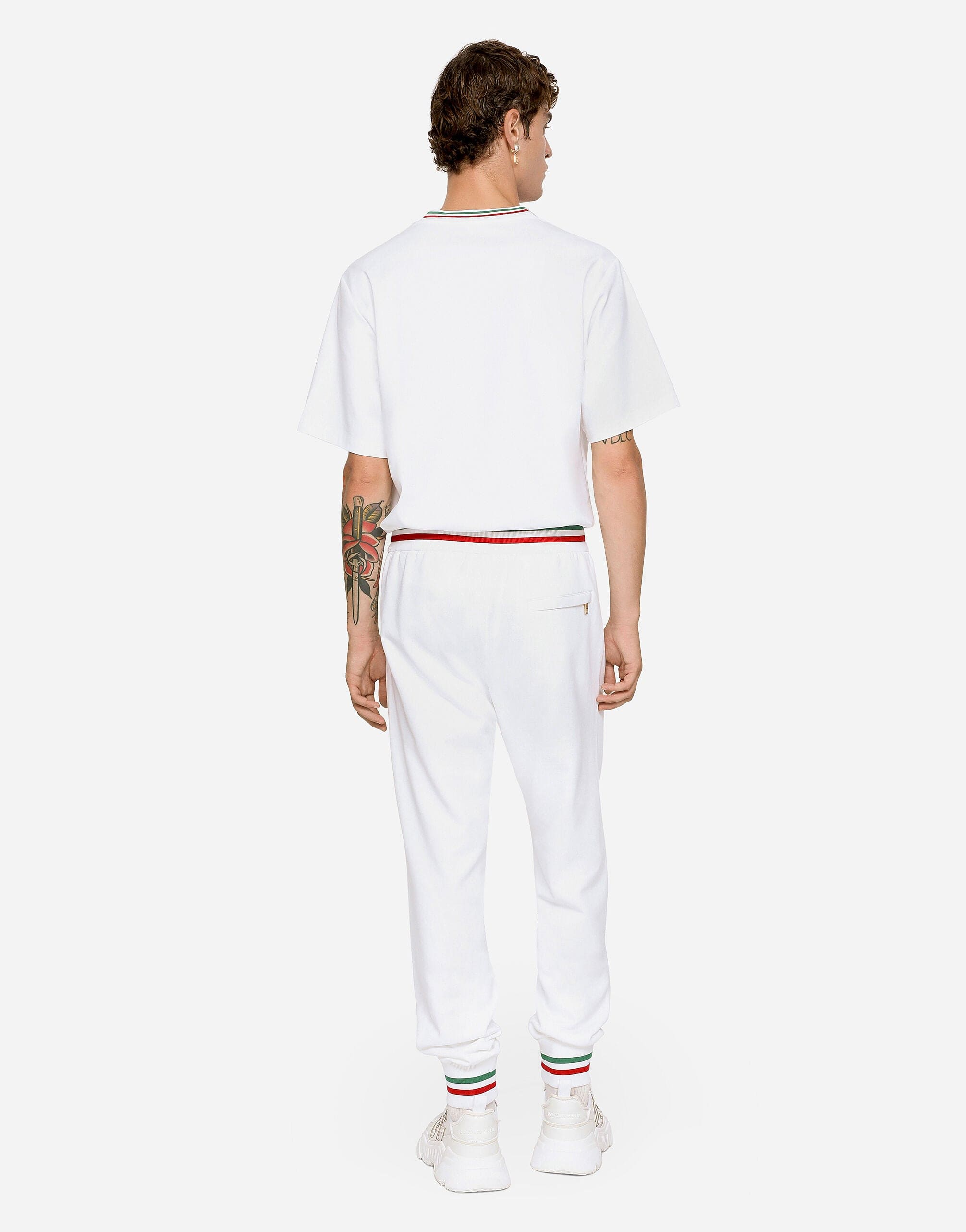Dolce & Gabbana Italia Logo Cotton Track Pants