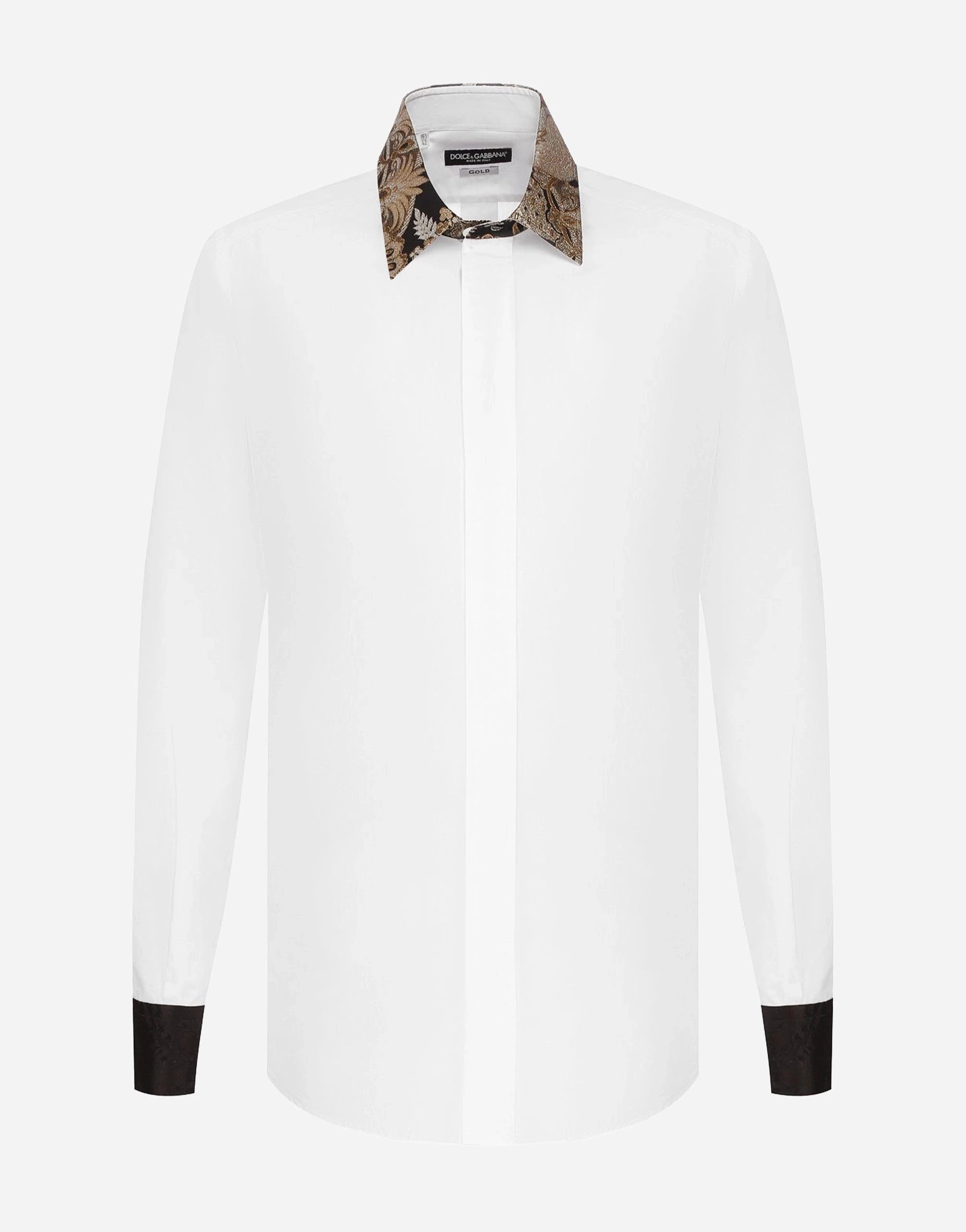 Dolce & Gabbana Jacquard-Collar Shirt