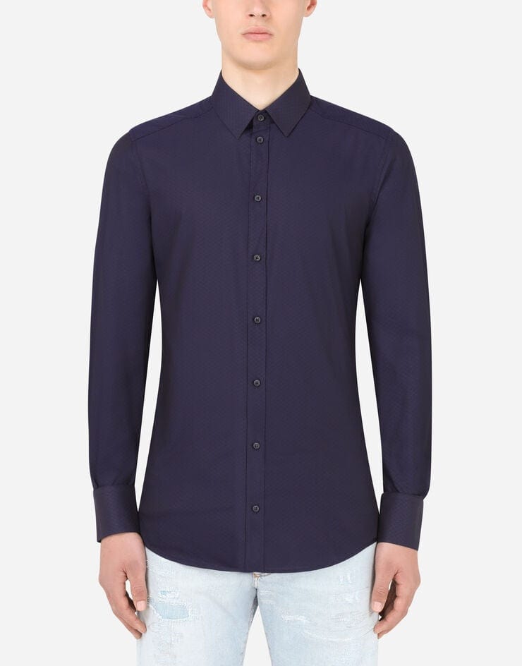 Dolce & Gabbana Jacquard Gold-Fit Shirt