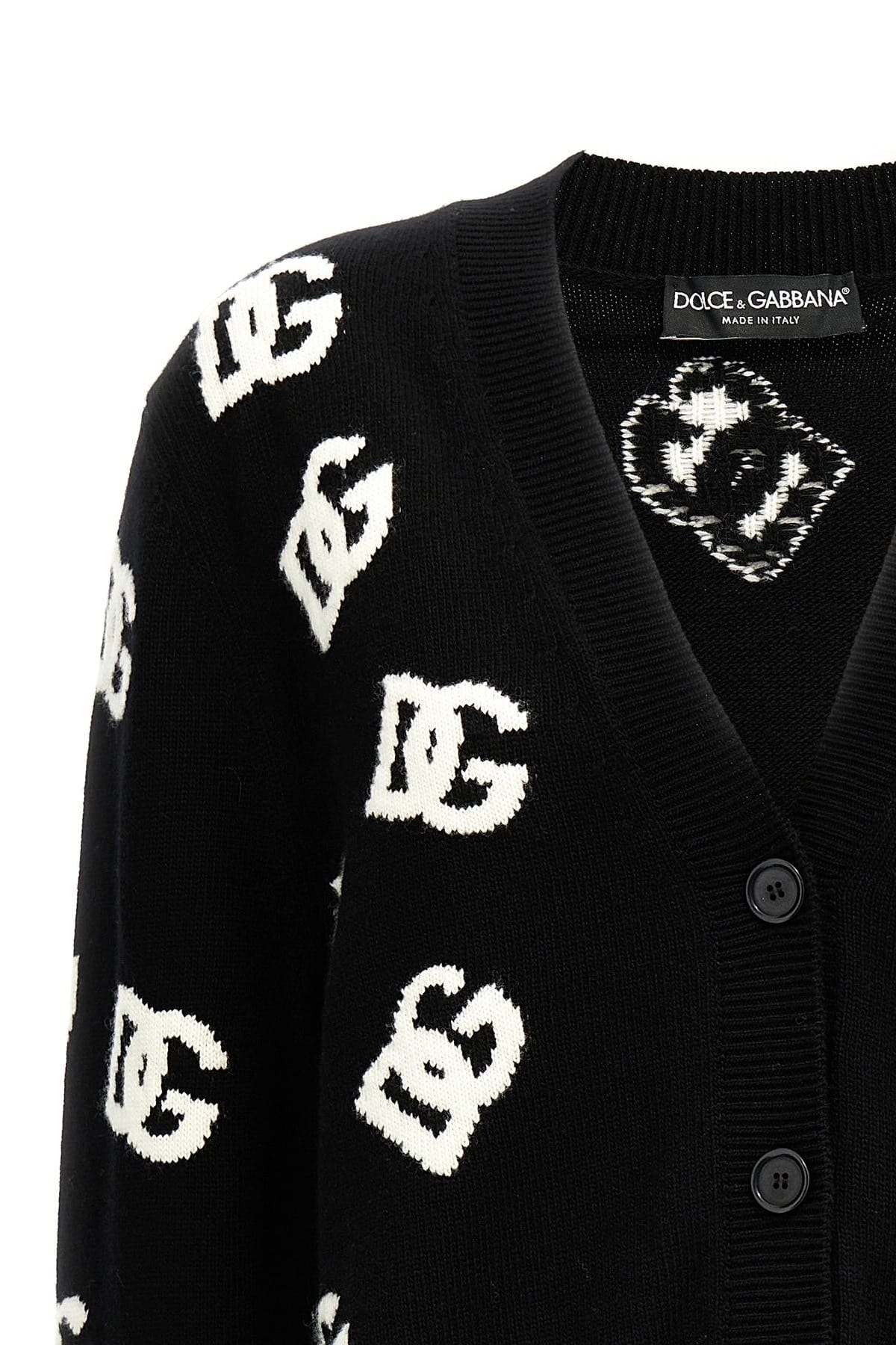 Dolce & Gabbana Dolce & Gabbana Jacquard Logo Cardigan