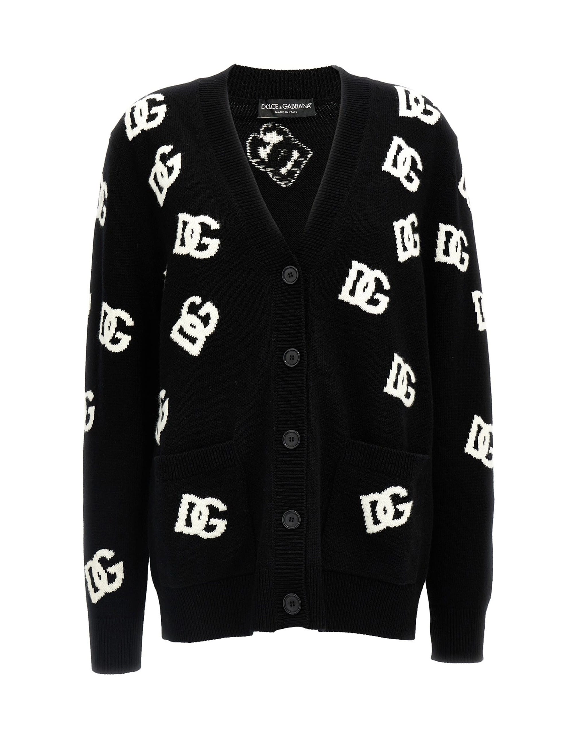 Dolce & Gabbana Dolce & Gabbana Jacquard Logo Cardigan