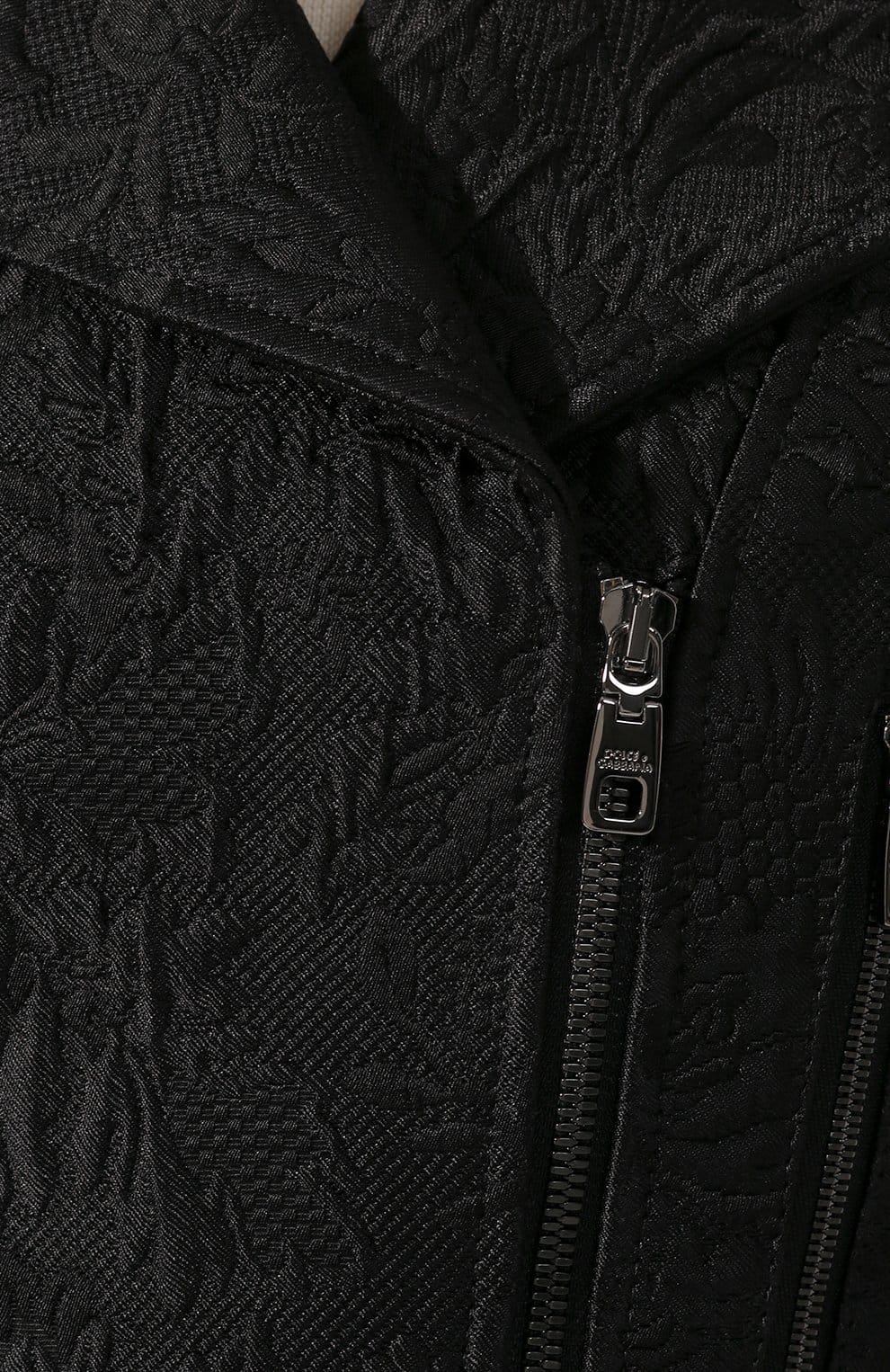 Dolce & Gabbana Dolce & Gabbana Jacquard Pattern Biker Jacket