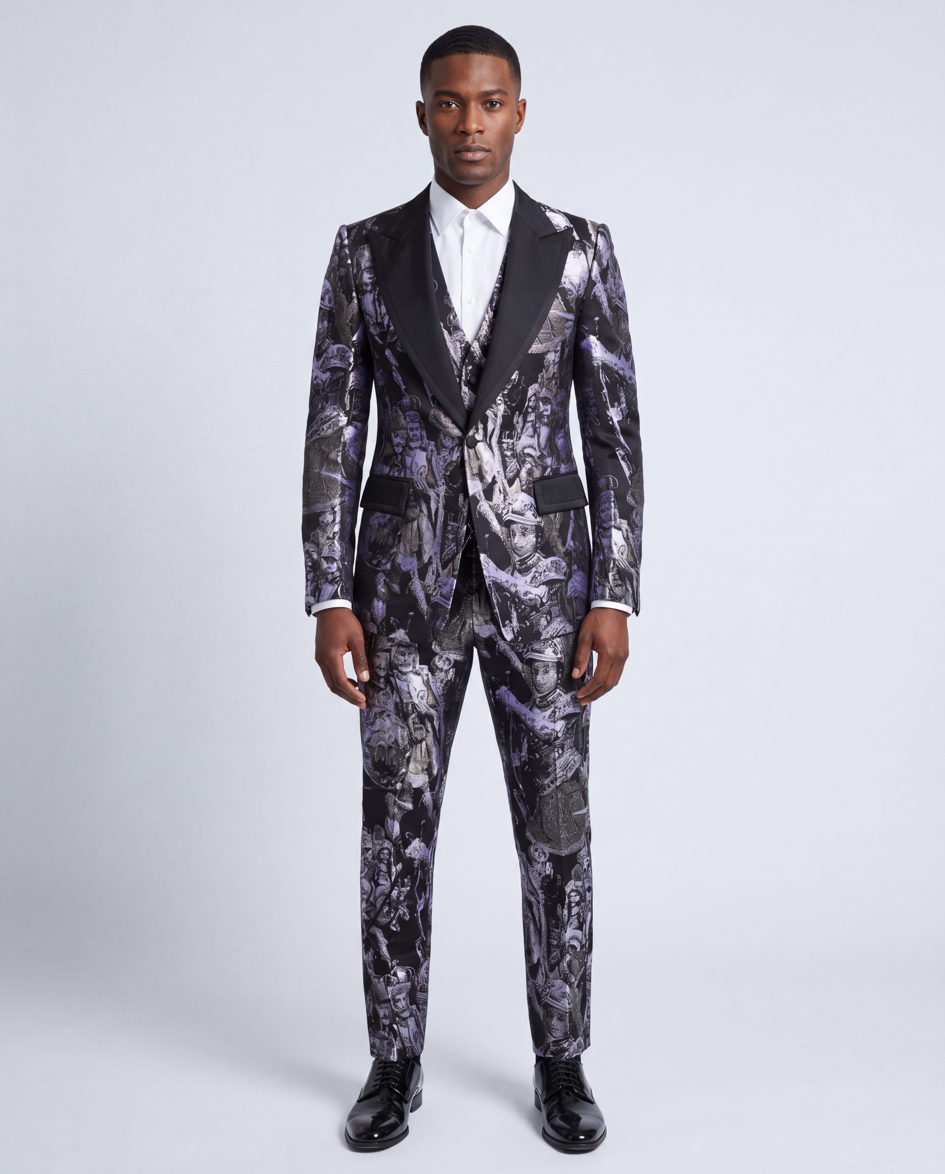 Dolce & Gabbana Jacquard Satin Lapel Suit - alternate view