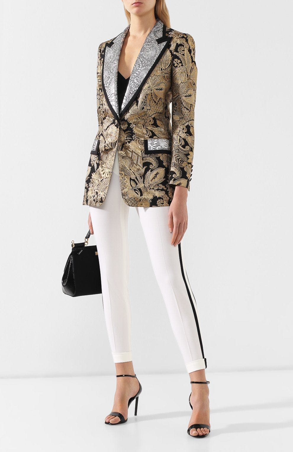 Dolce & Gabbana Jacquard Silk Blazer