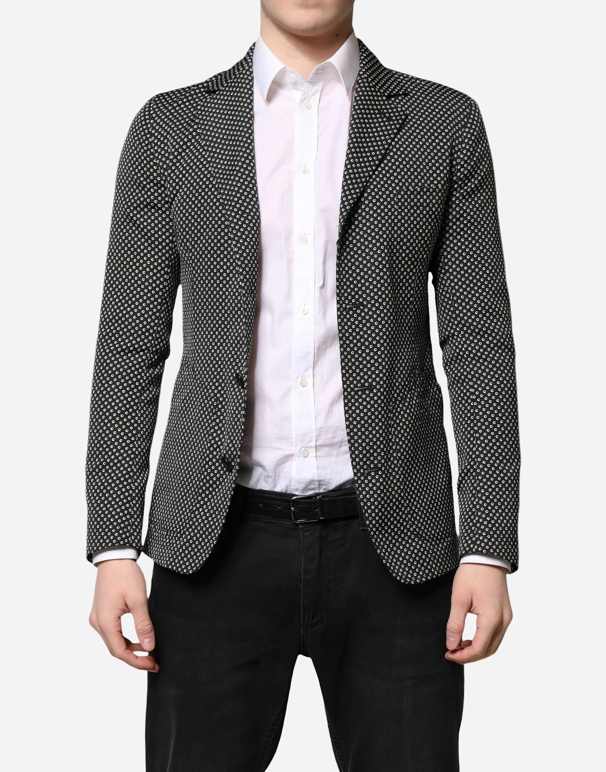 Dolce & Gabbana Jacquard Single-Breasted Blazer Jacket
