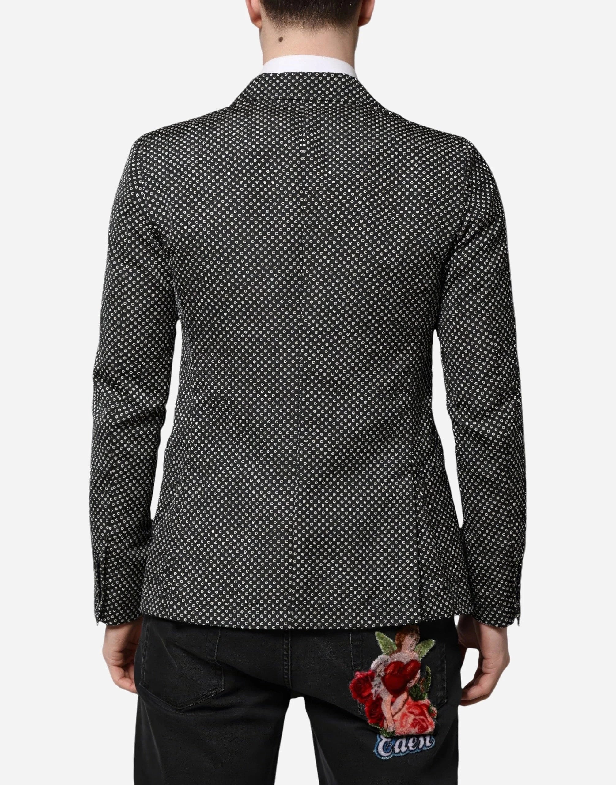 Dolce & Gabbana Jacquard Single-Breasted Blazer Jacket