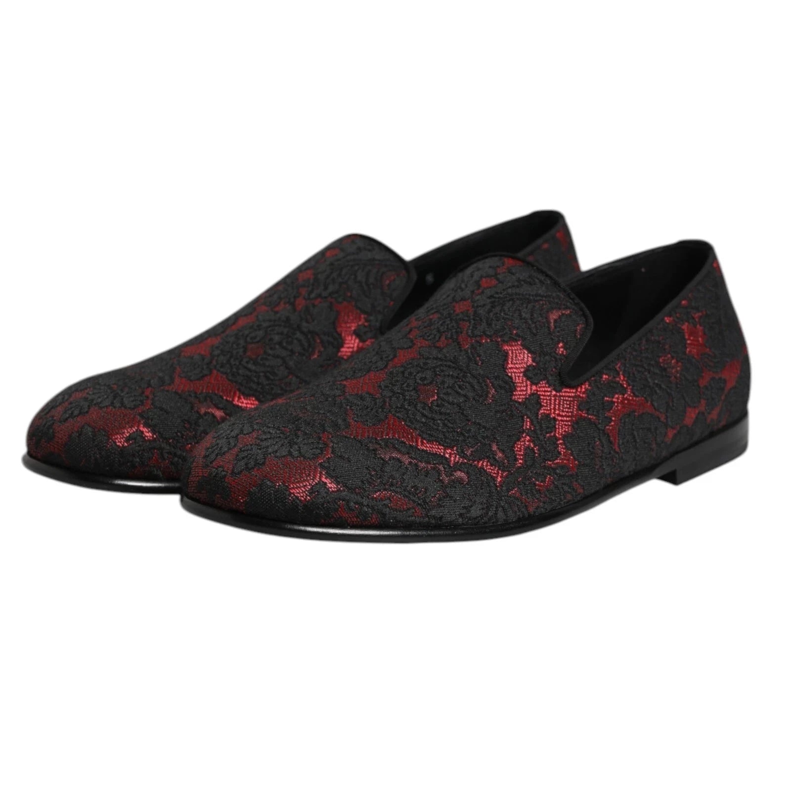 Dolce & Gabbana Jacquard Slip-On Loafers