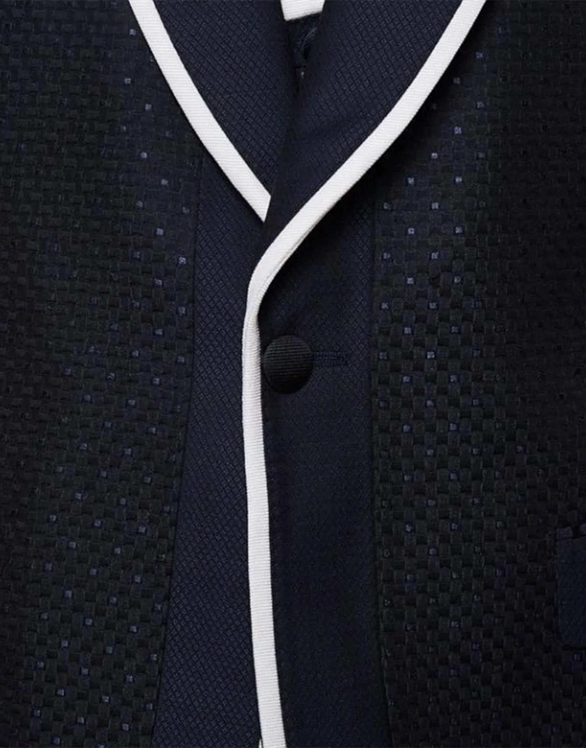 Dolce & Gabbana 提花晚礼服套装,配有撞色滚边