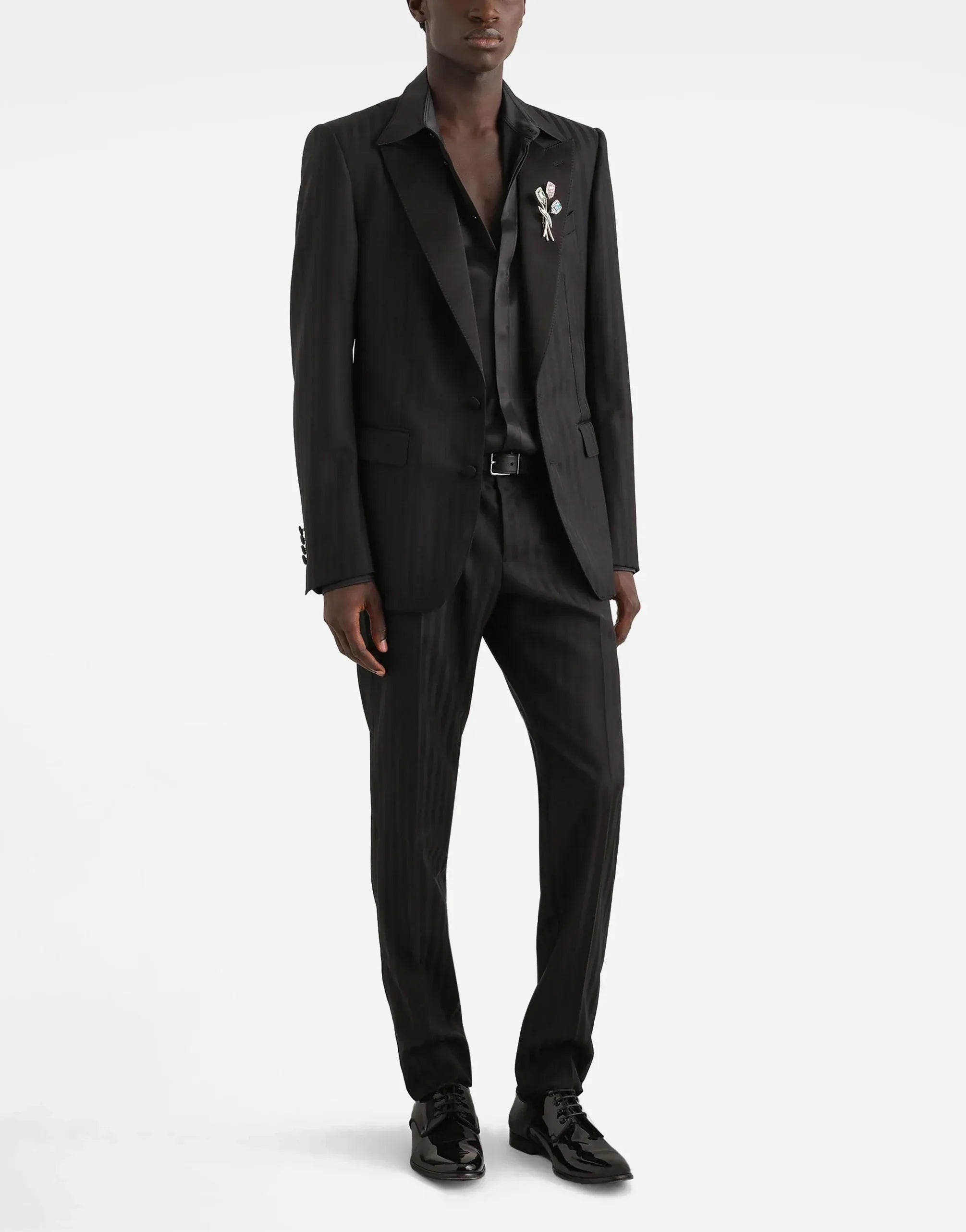 Dolce & Gabbana Jacquard Wool Pekin Trousers