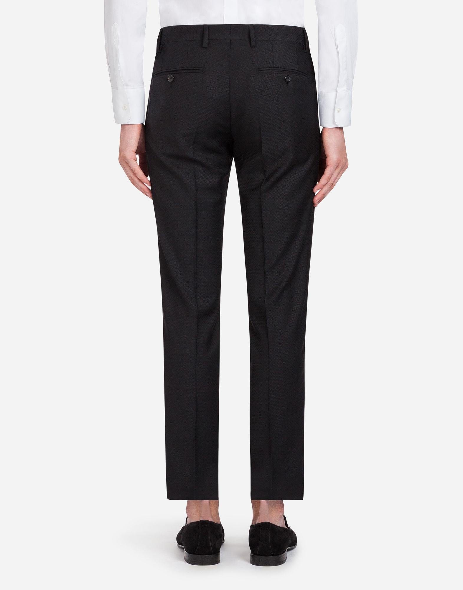 Dolce & Gabbana Jacquard Wool Two-Piece Suit