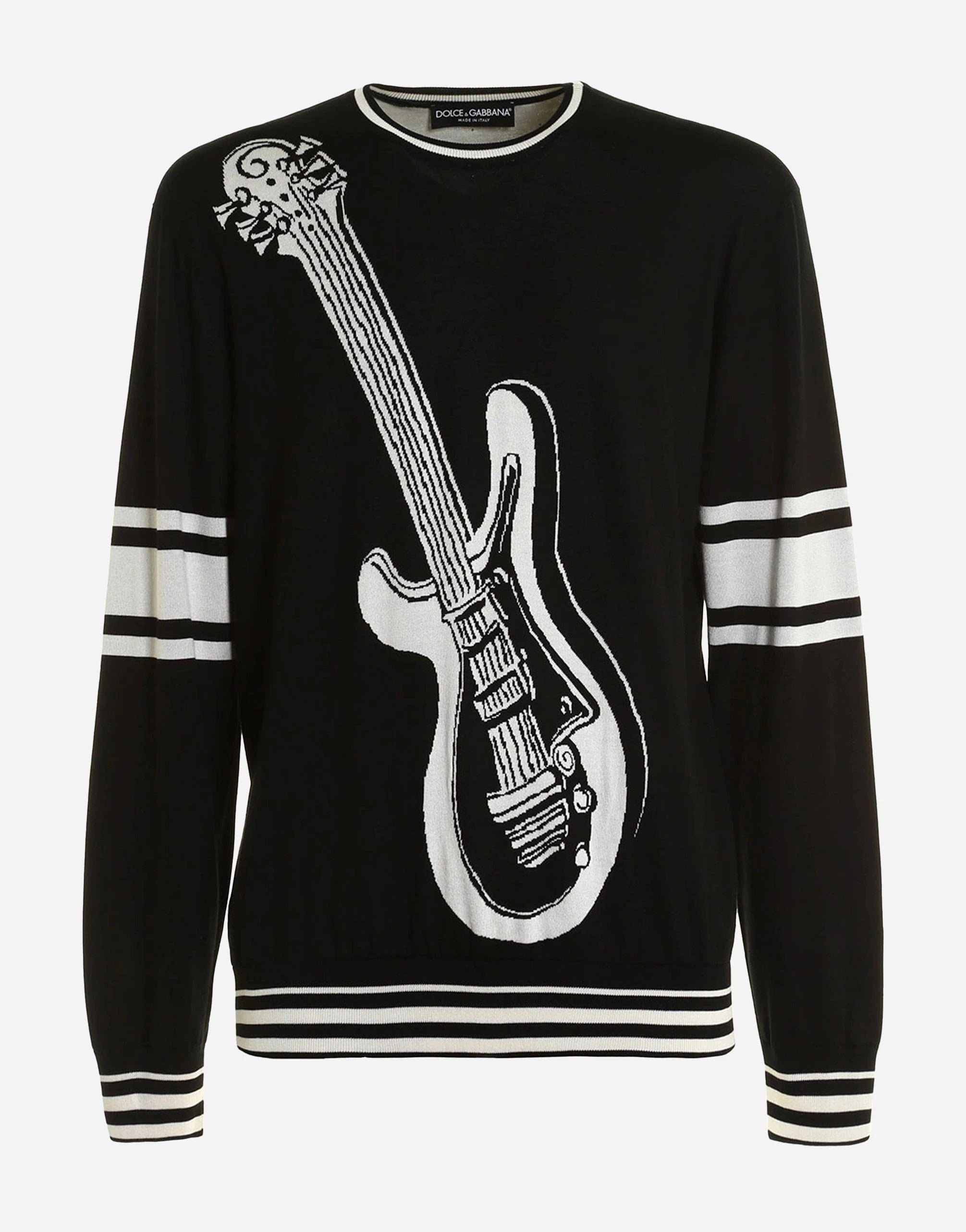 Dolce & Gabbana Jazz Club Silk Jacquard Sweater