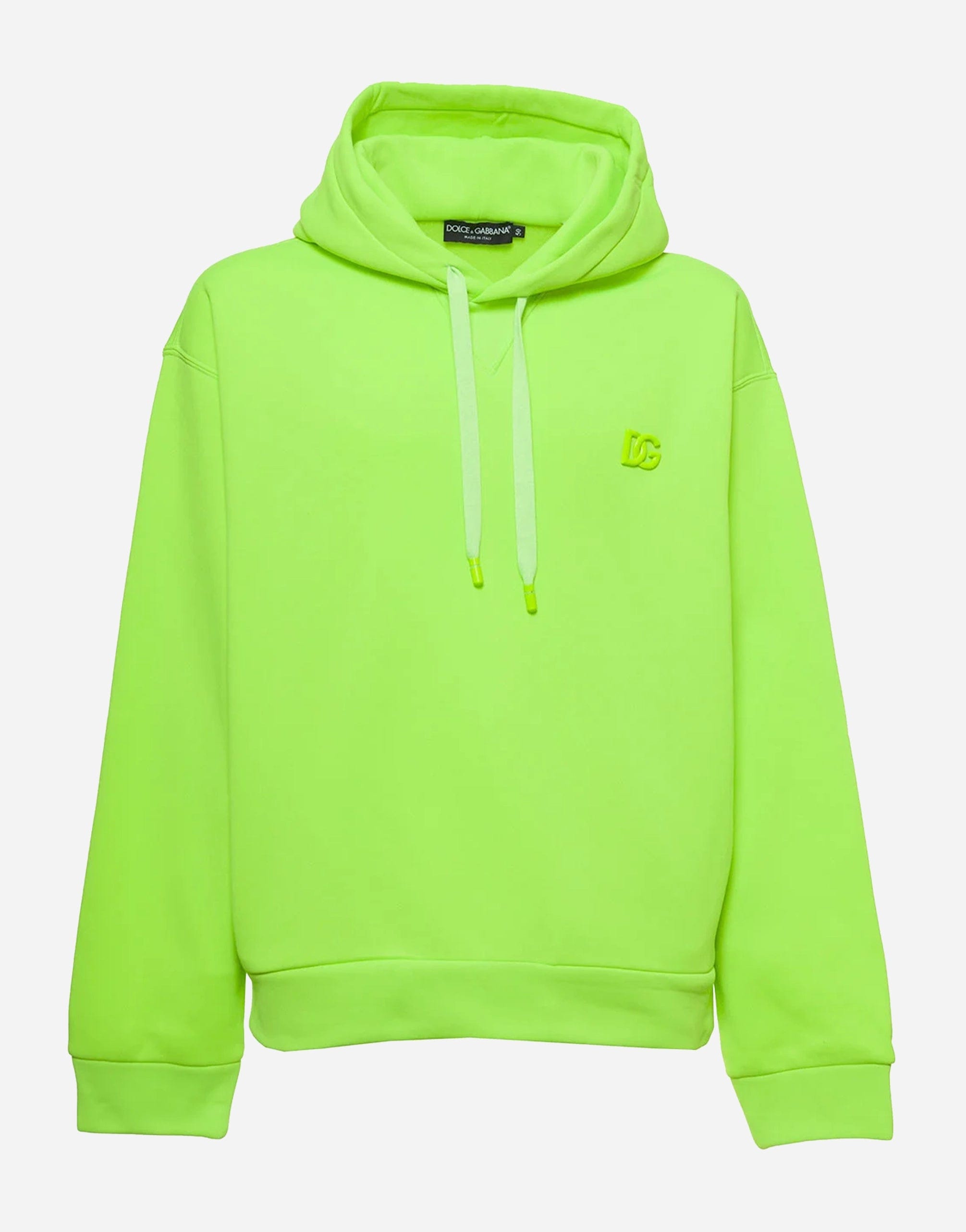 Dolce & Gabbana Jersey Hoodie With Metal DG Logo