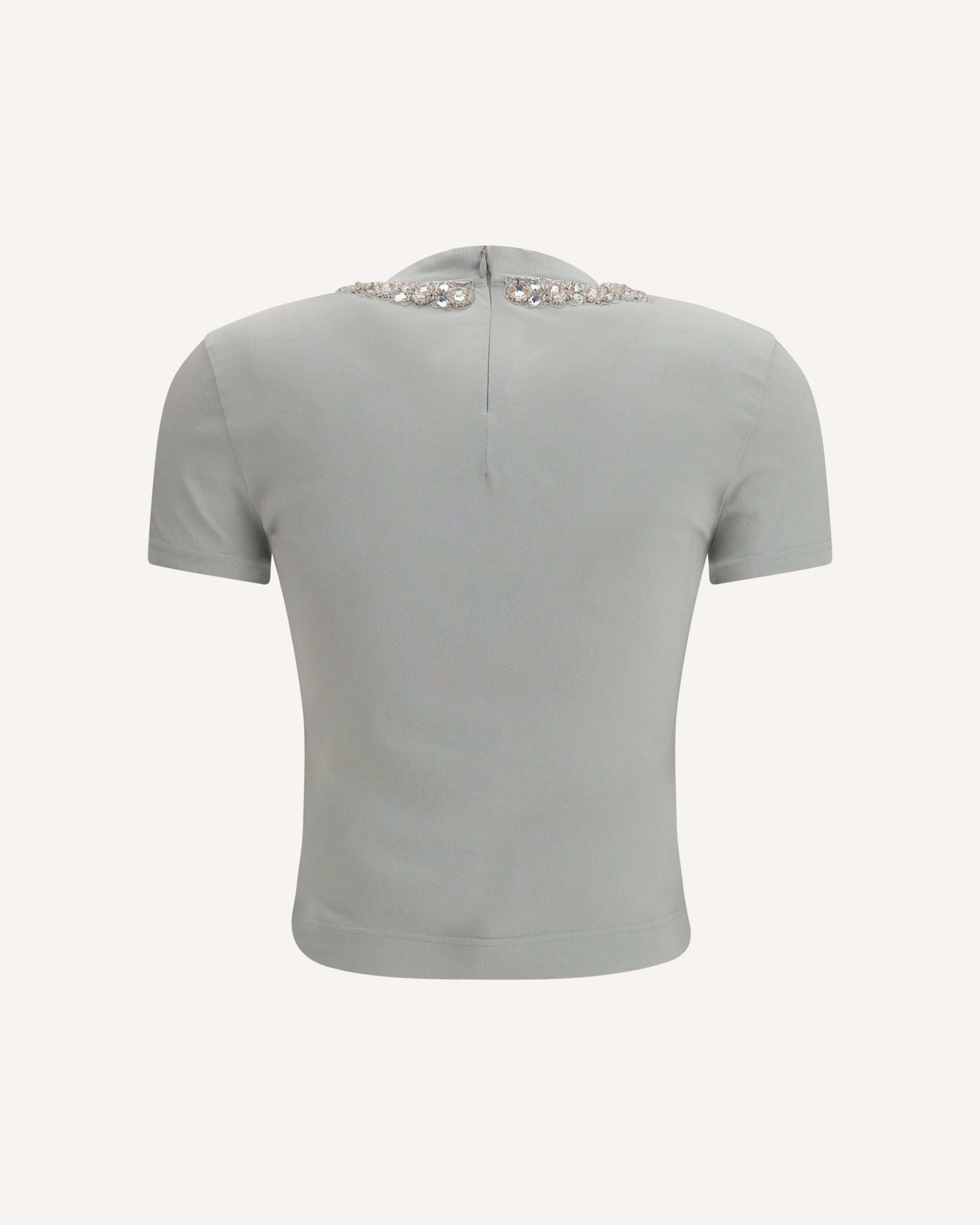 Dolce & Gabbana Jersey T-Shirt With Print And Crystals - alternate view