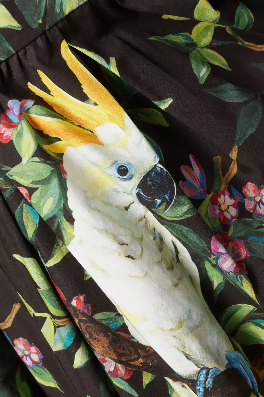 Dolce & Gabbana Jungle Forest Cotton Midi Skirt