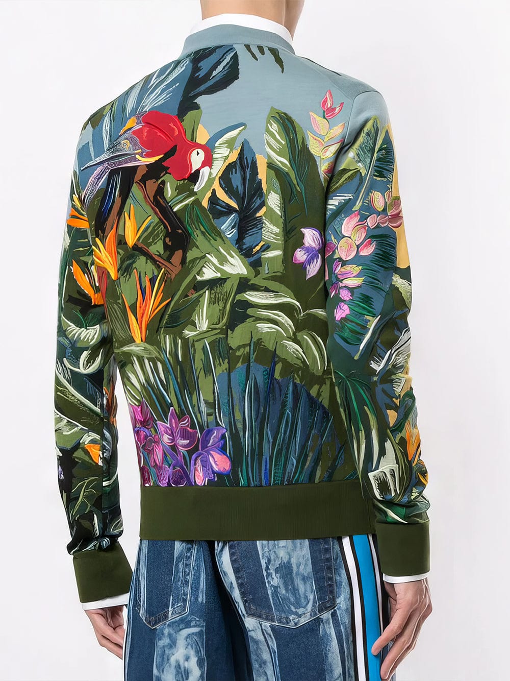 Dolce & Gabbana Jungle Print Silk Sweatshirt