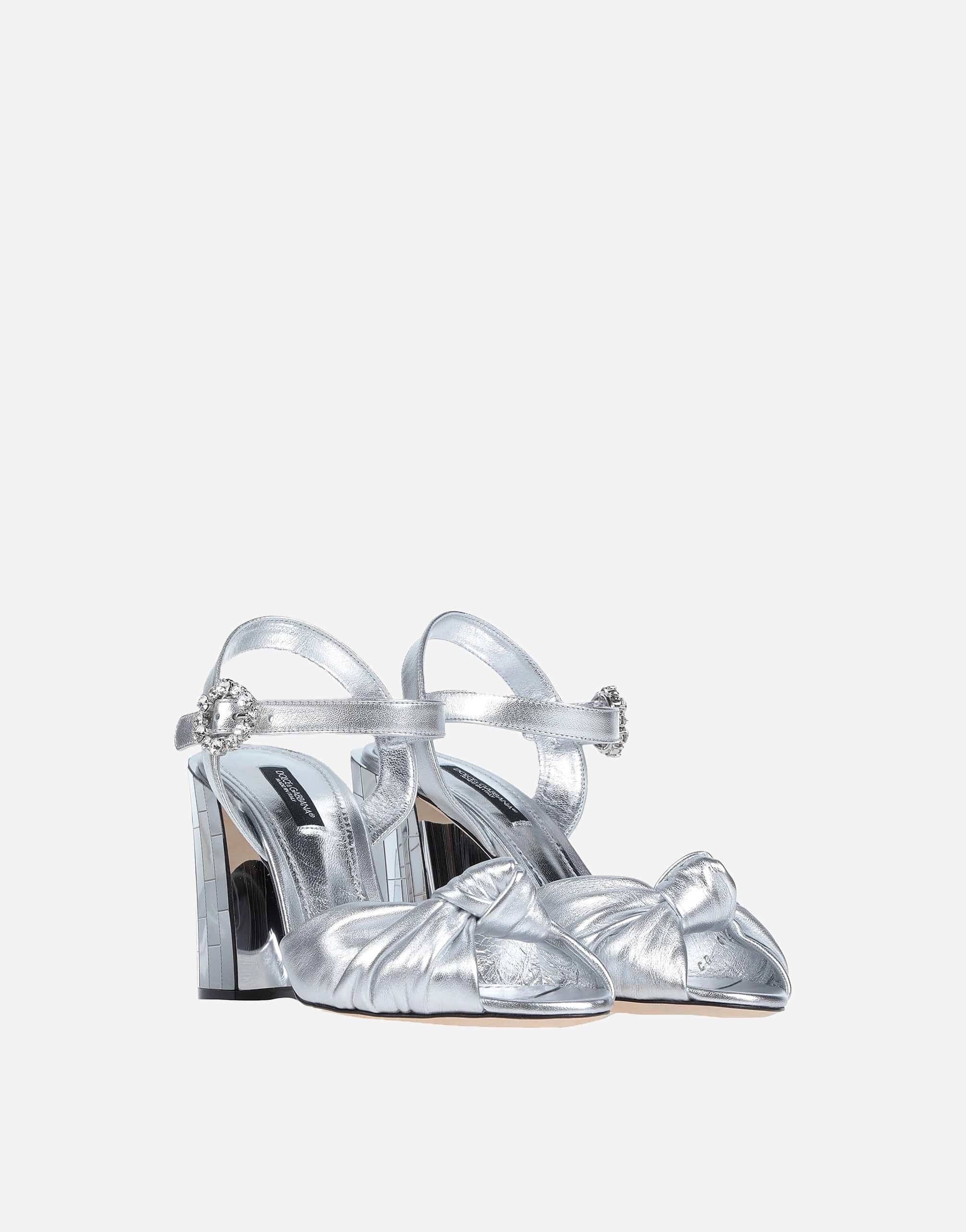 Dolce & Gabbana Keira Laminated Leather Sandals