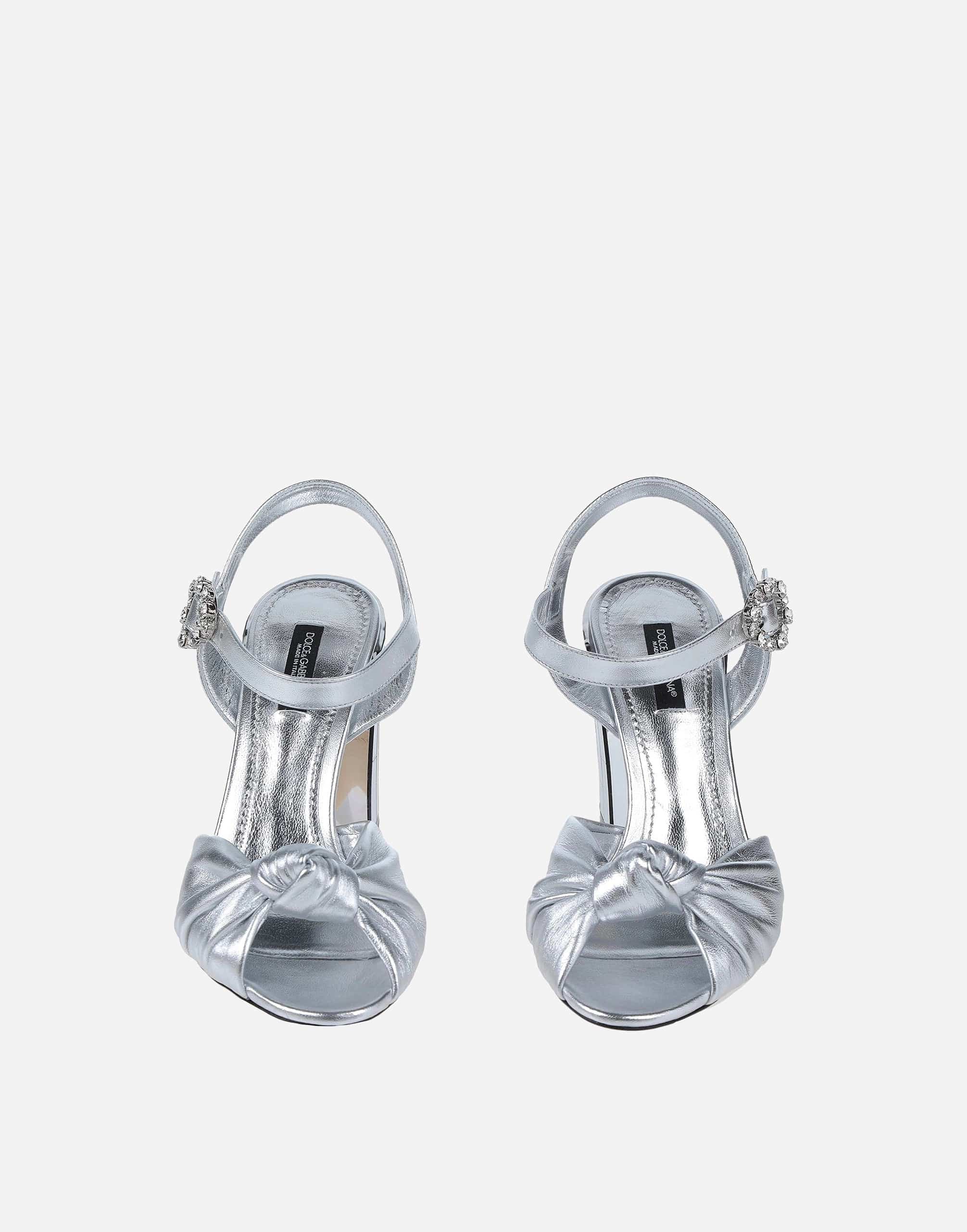 Dolce & Gabbana Keira Laminated Leather Sandals
