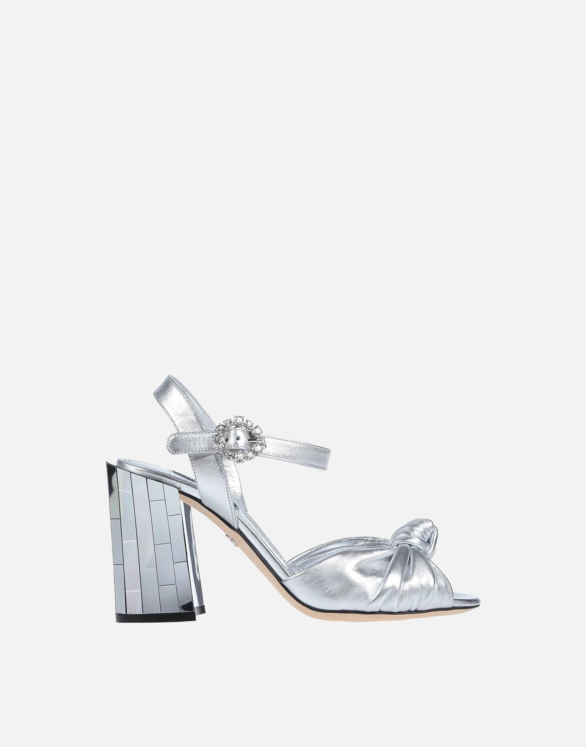 Dolce & Gabbana Keira Laminated Leather Sandals