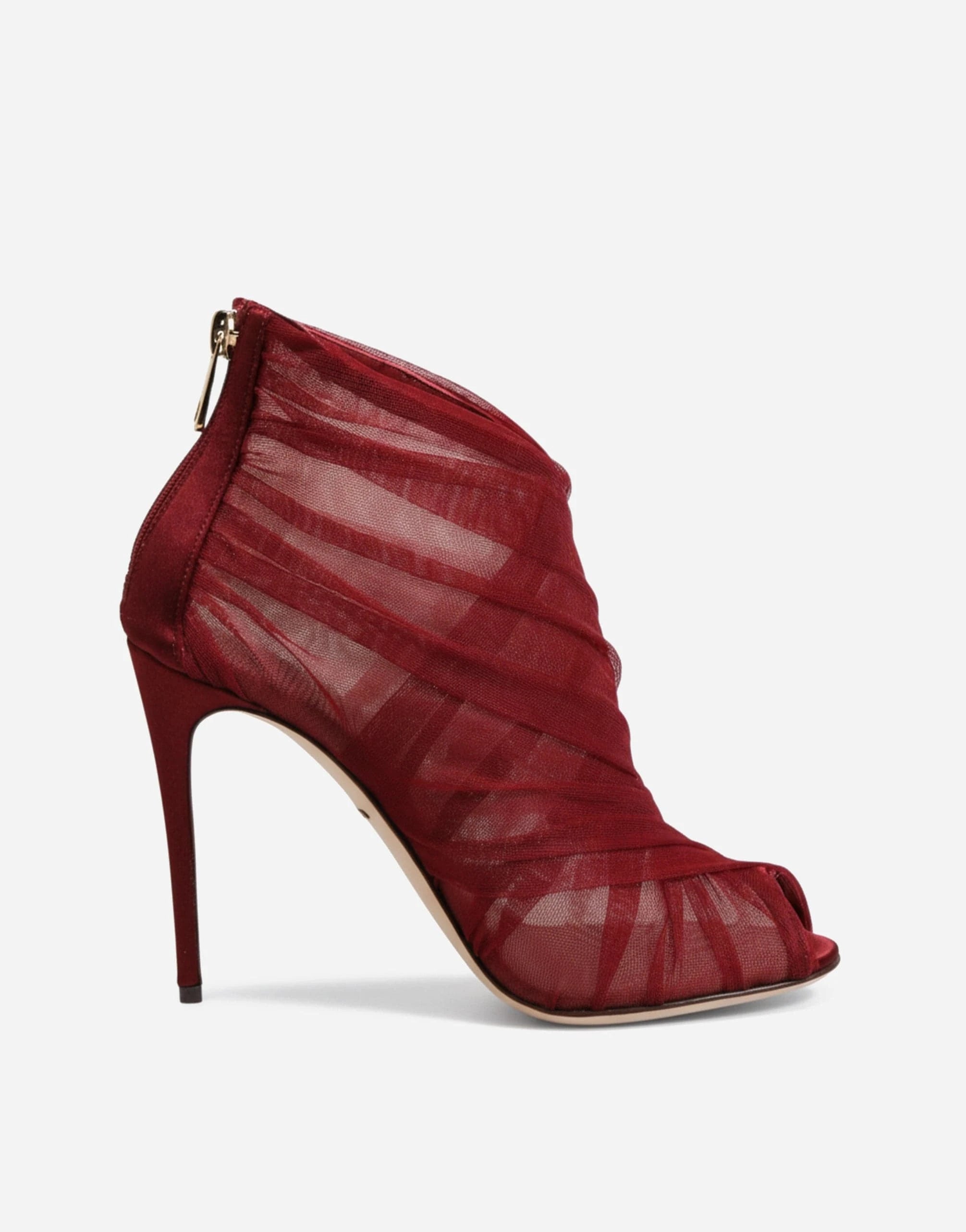 Dolce & Gabbana Keira Mesh And Tulle Ankle Boots