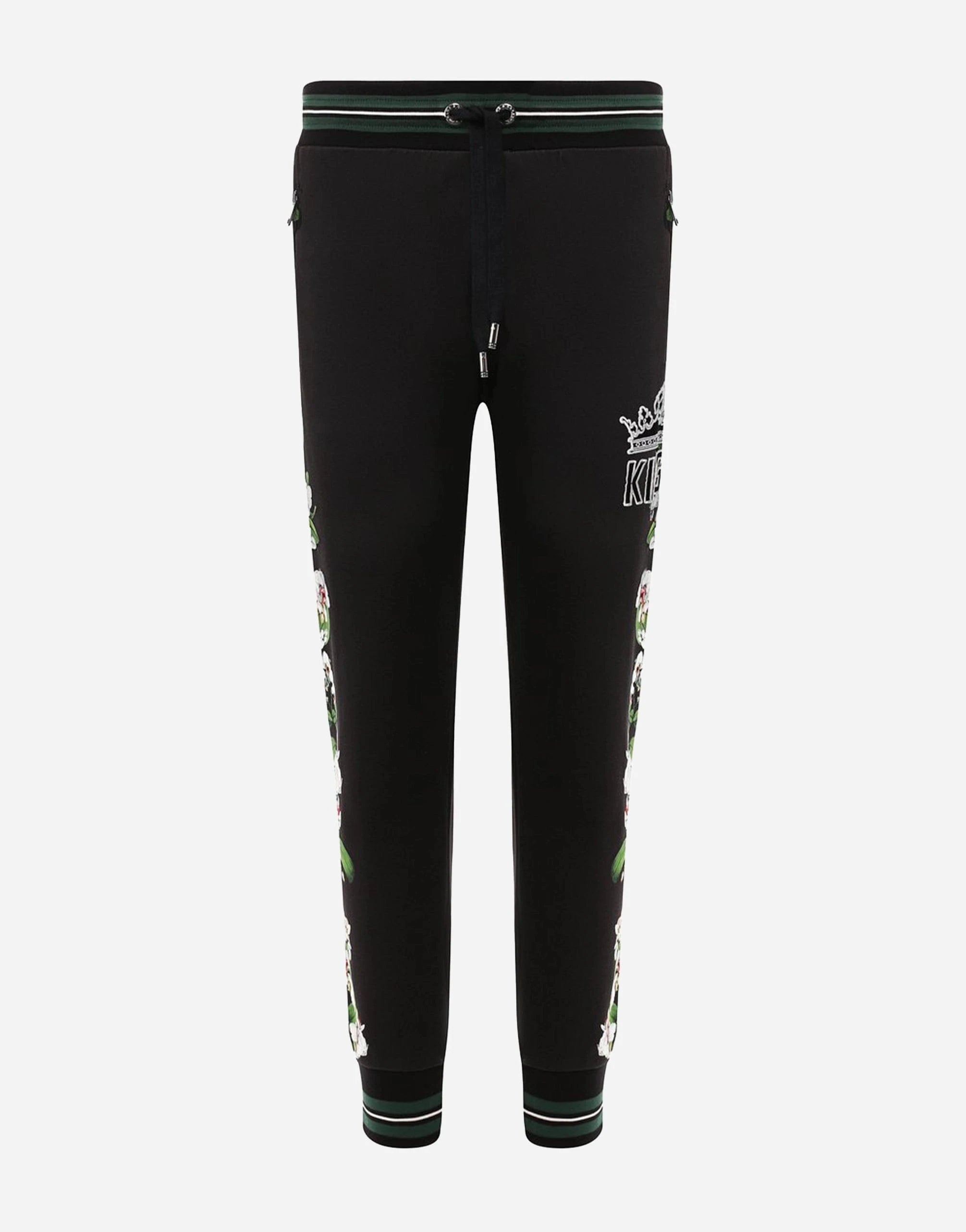 Dolce & Gabbana King Embroidery Floral Sweatpants