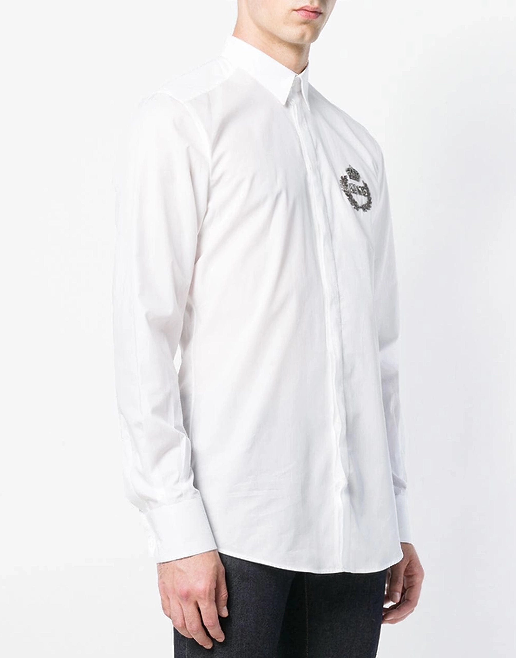 Dolce & Gabbana King Embroidery Patch Shirt