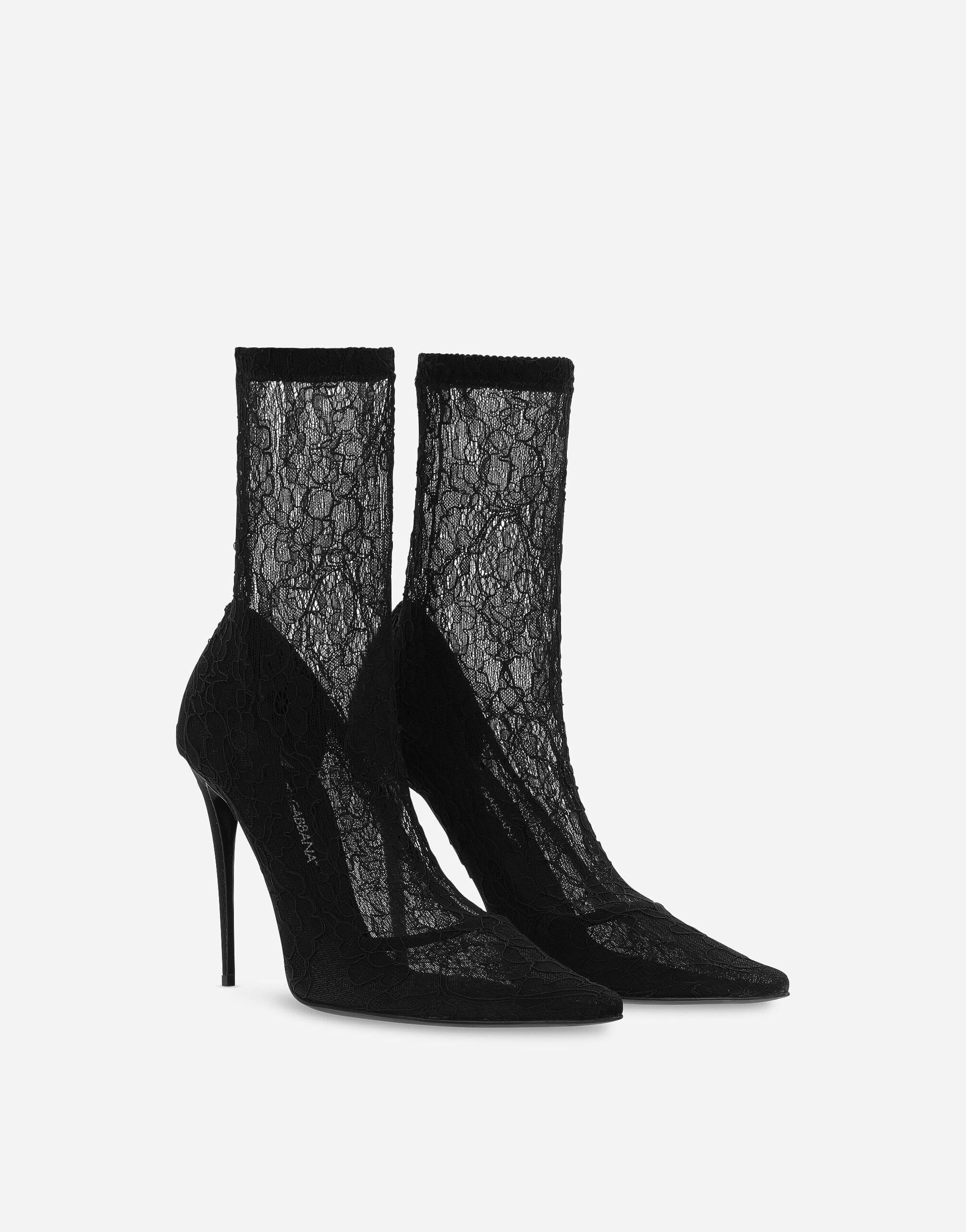 Dolce & Gabbana Lace Ankle Boots