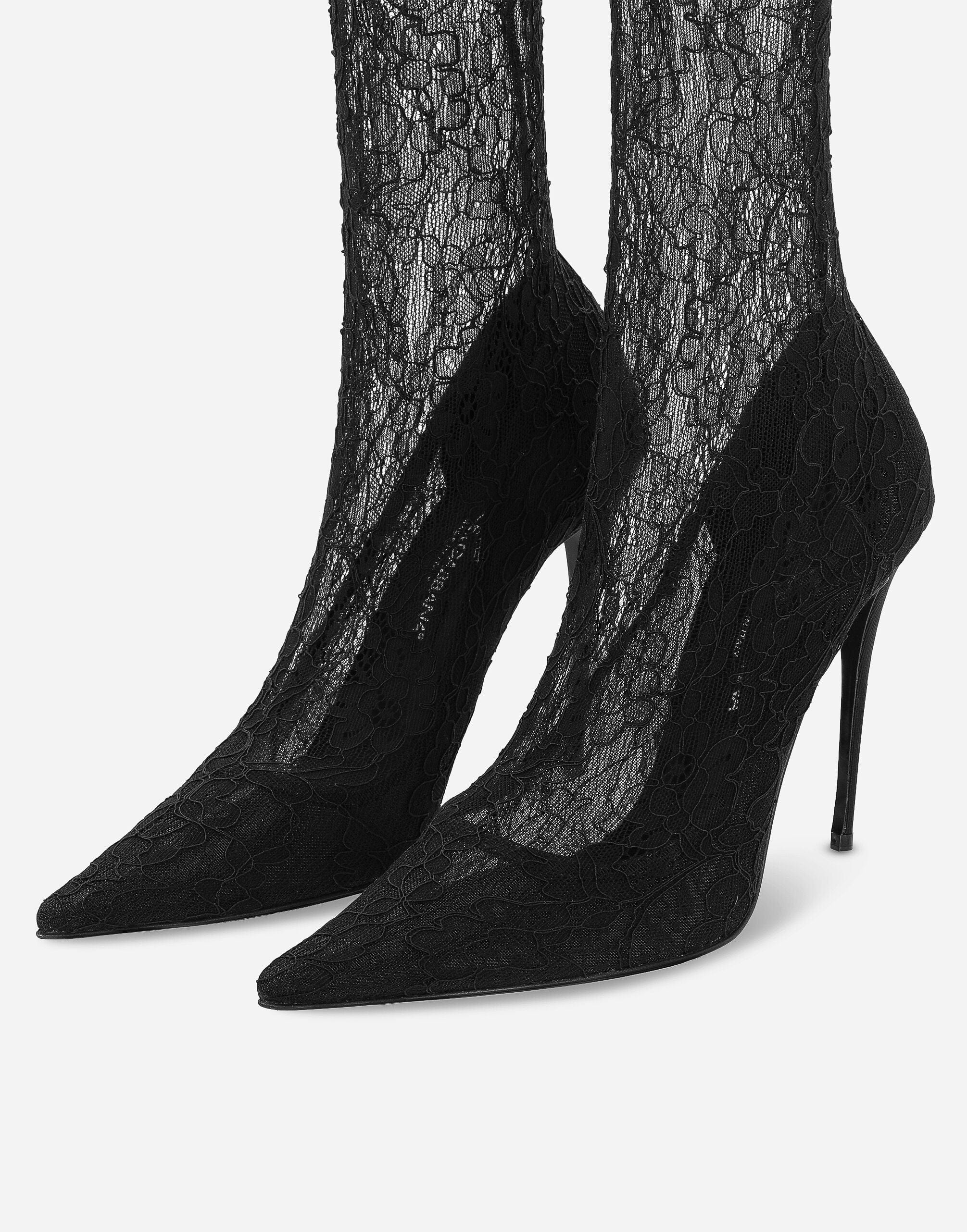 Dolce & Gabbana Lace Ankle Boots