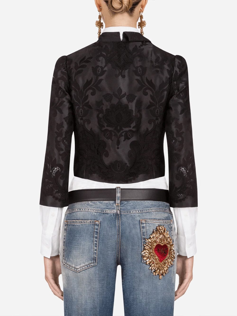 Dolce & Gabbana Lace-Embellished Corset Jacket