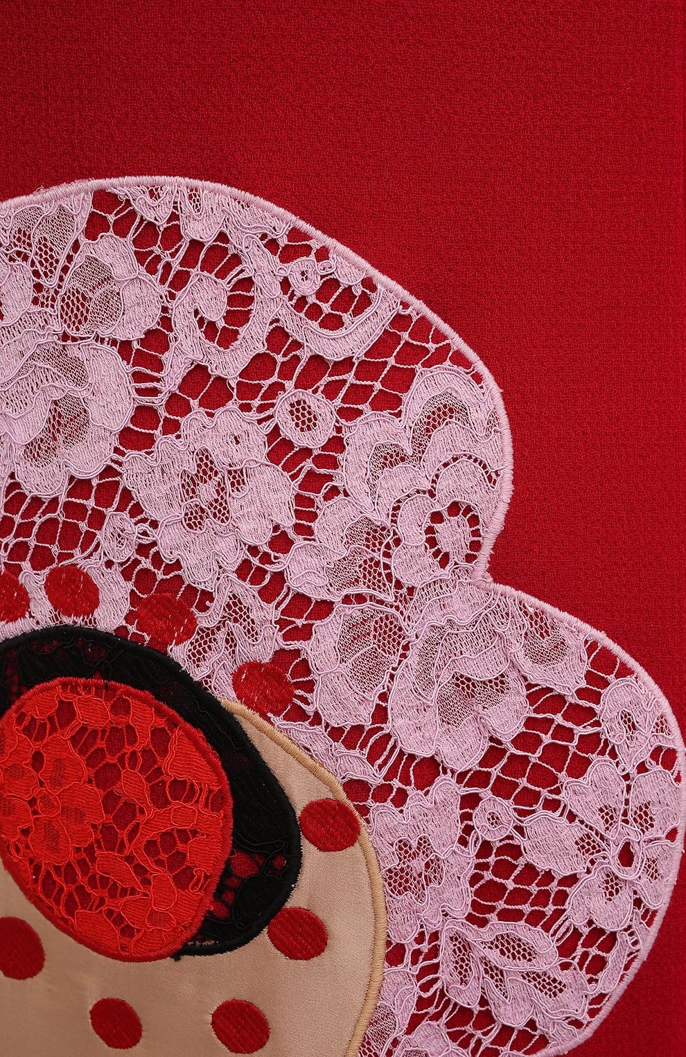 Dolce & Gabbana Lace Floral Appliqué Minidress