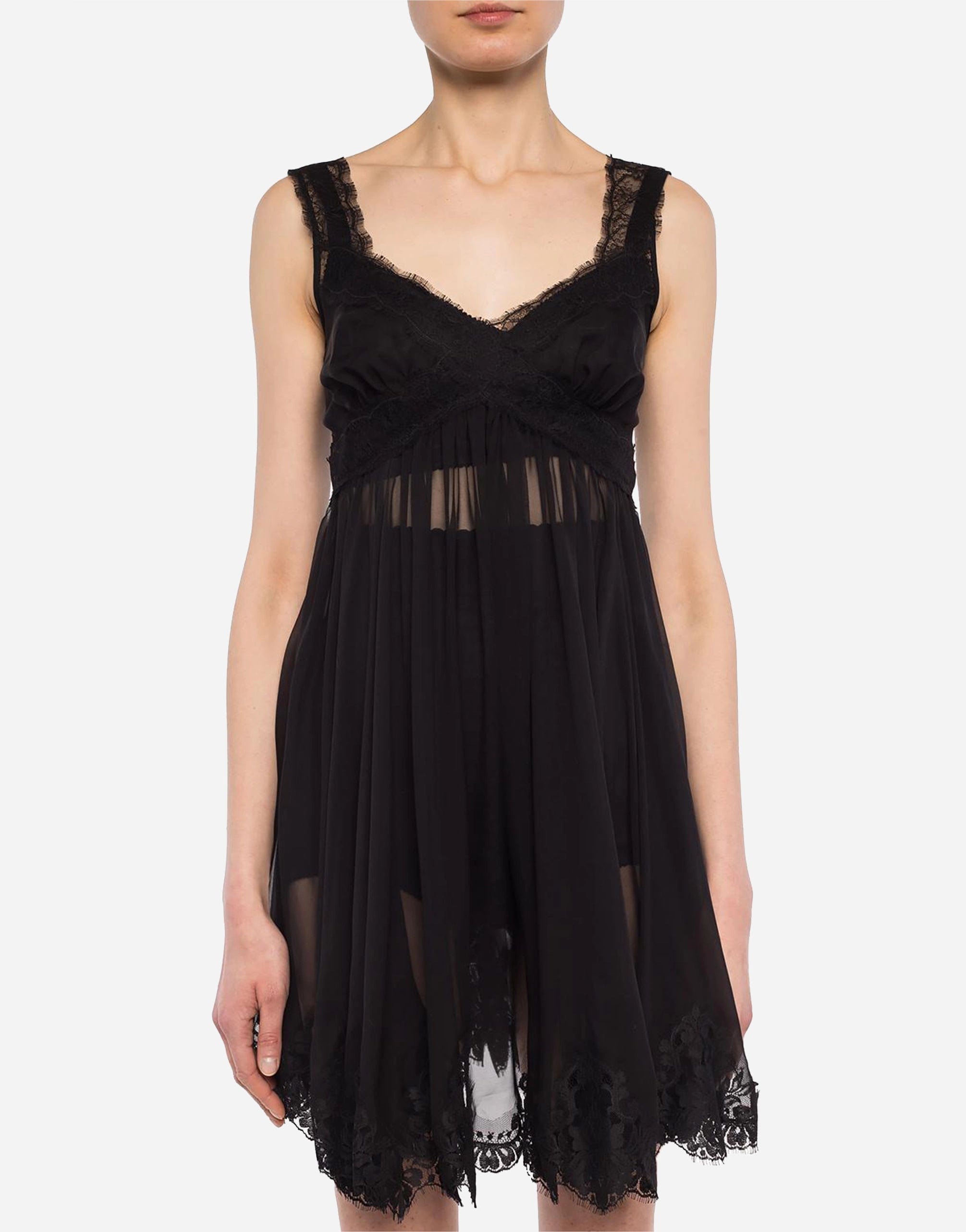 Dolce & Gabbana Lace Frayed Dress