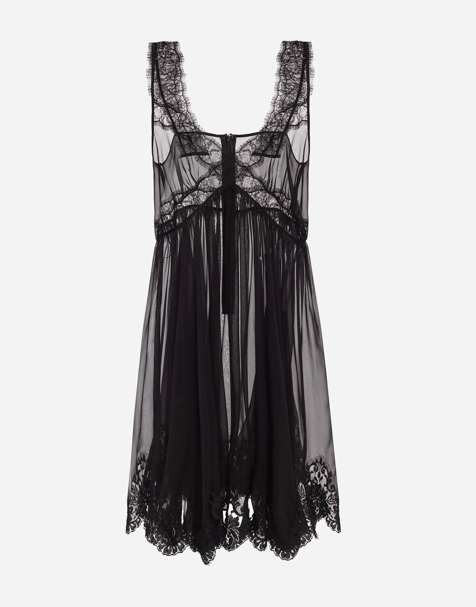 Dolce & Gabbana Lace Frayed Dress